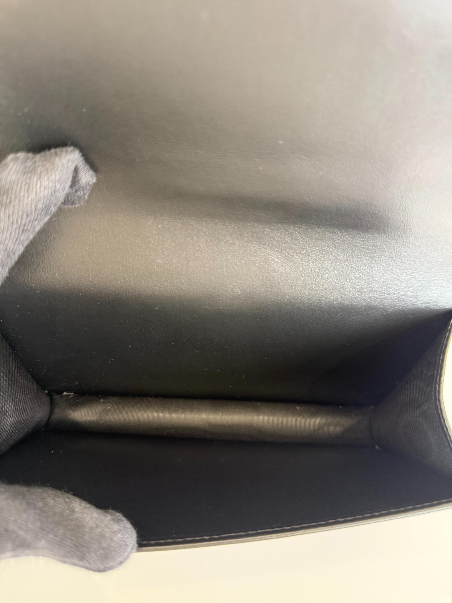 Dolce Gabbana DG Logo Black Leather Crossbody Bag