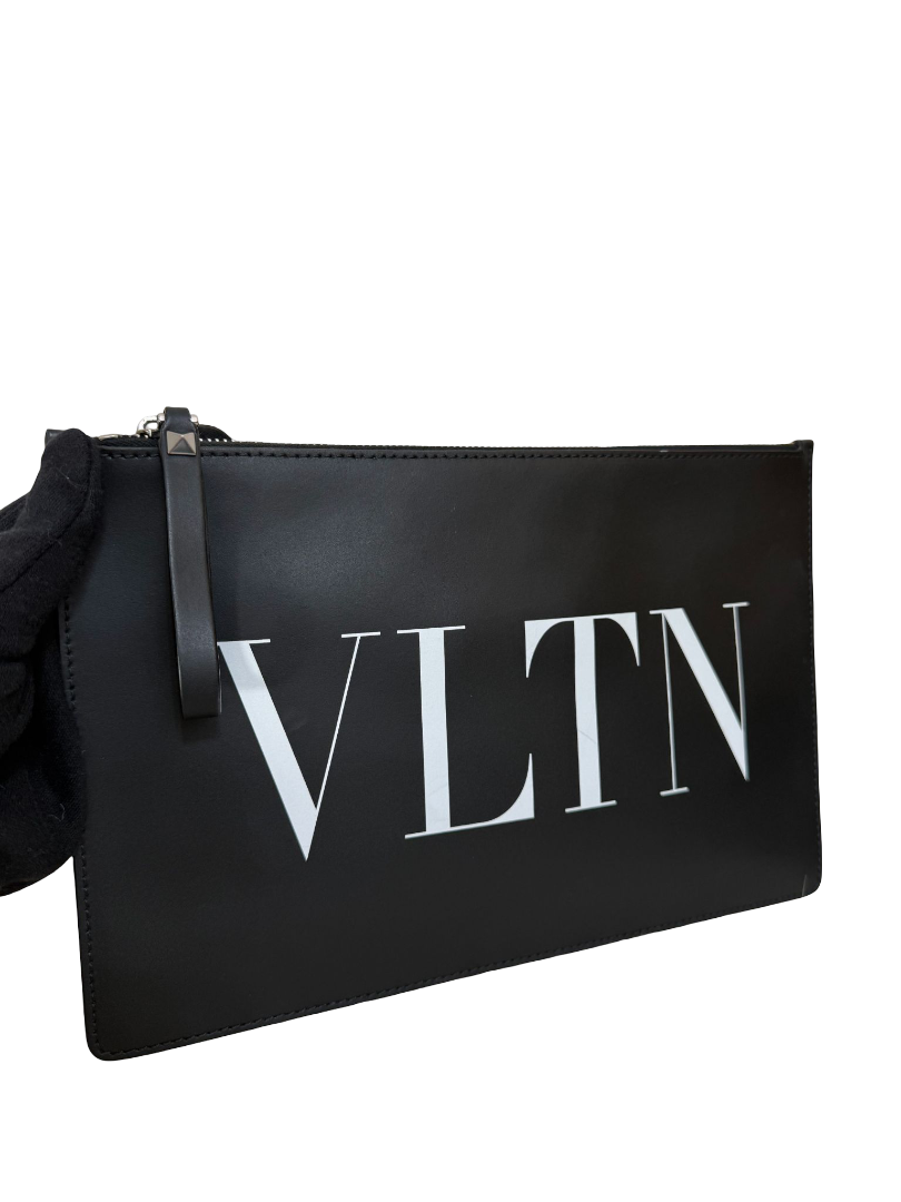 Valentino Garavani VLTN Men's Calfskin Pouch