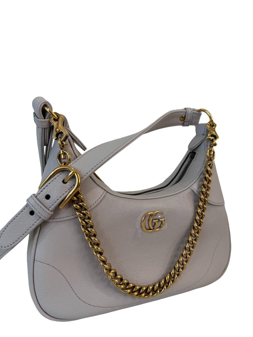 Gucci Small Aphrodite Light Taupe Shoulder Bag