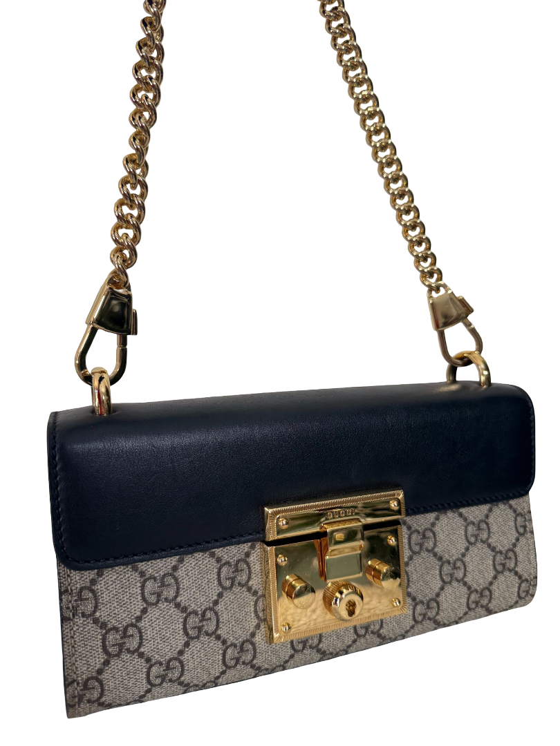 Gucci Padlock GG Supreme Canvas Small Shoulder Bag