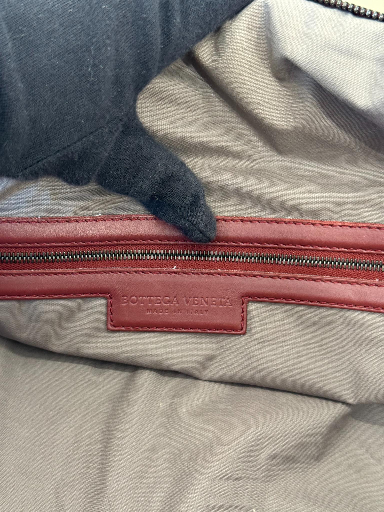 Bottega Veneta Intrecciato Leather Duffle Bag Barolo