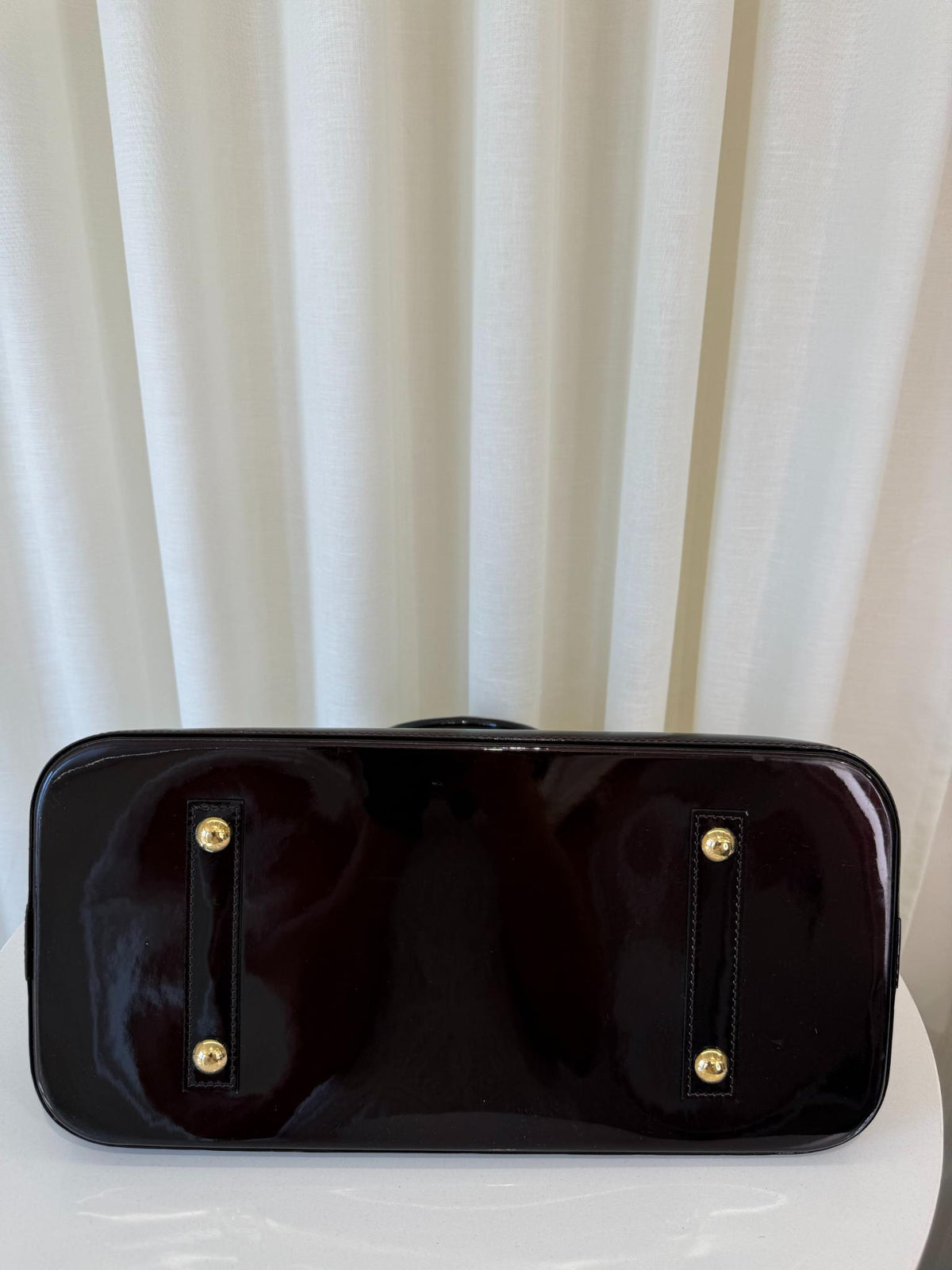 Louis Vuitton Alma GM Amarante Monogram Vernis Bag
