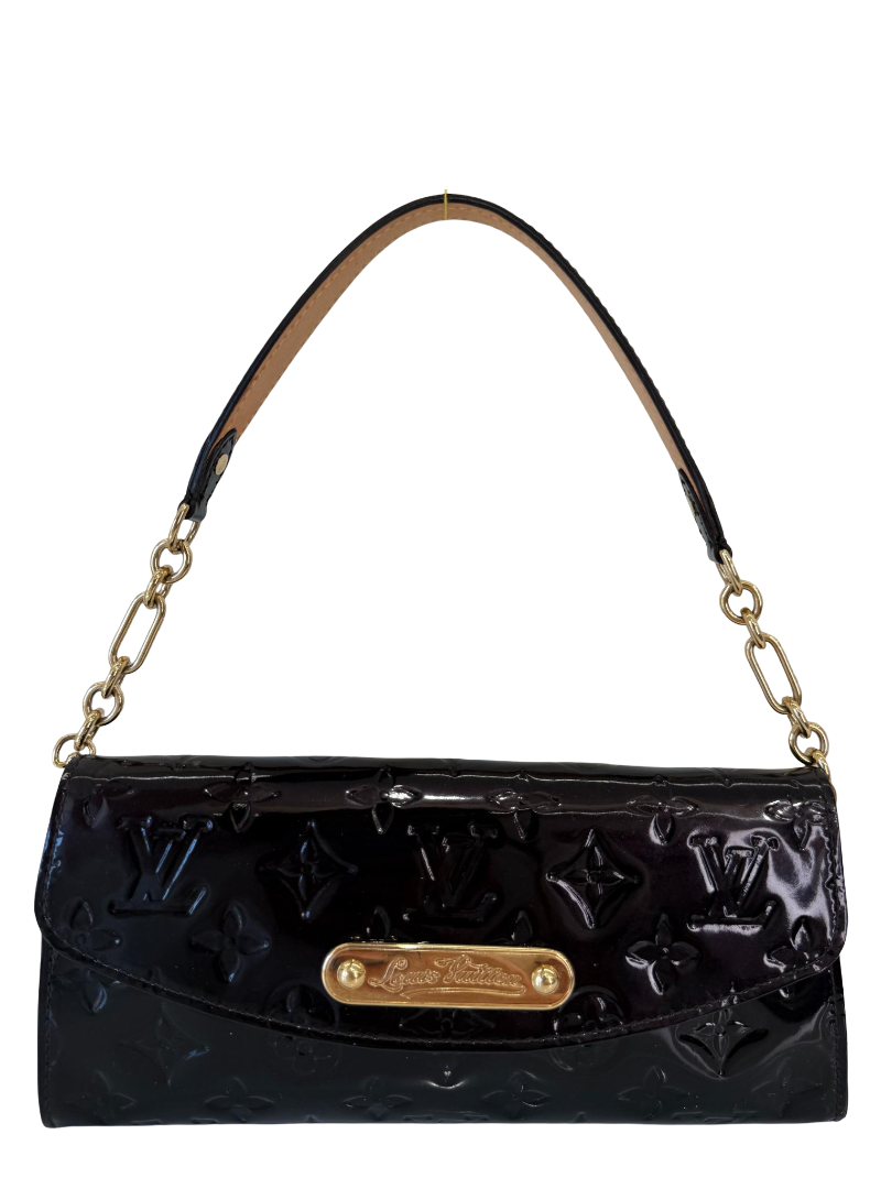 Louis Vuitton Amarante Monogram Vernis Sunset Boulevard Pochette