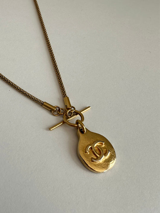 Chanel CC Logo Necklace