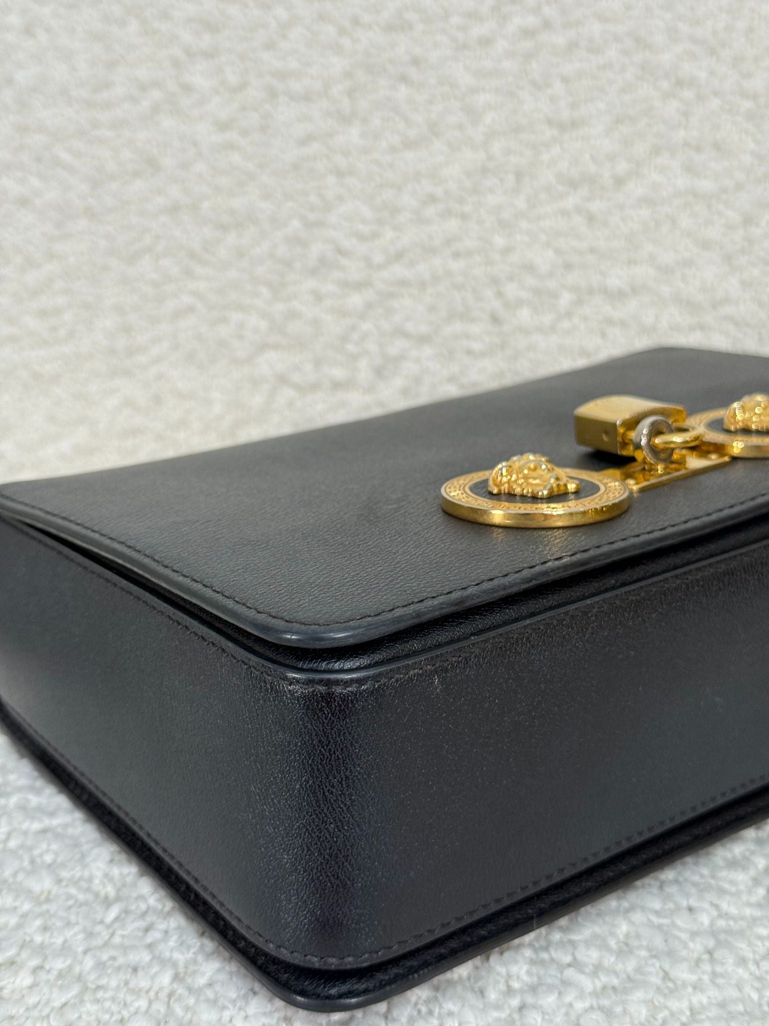 Versace La Medusa Tribute Small Leather Crossbody Bag