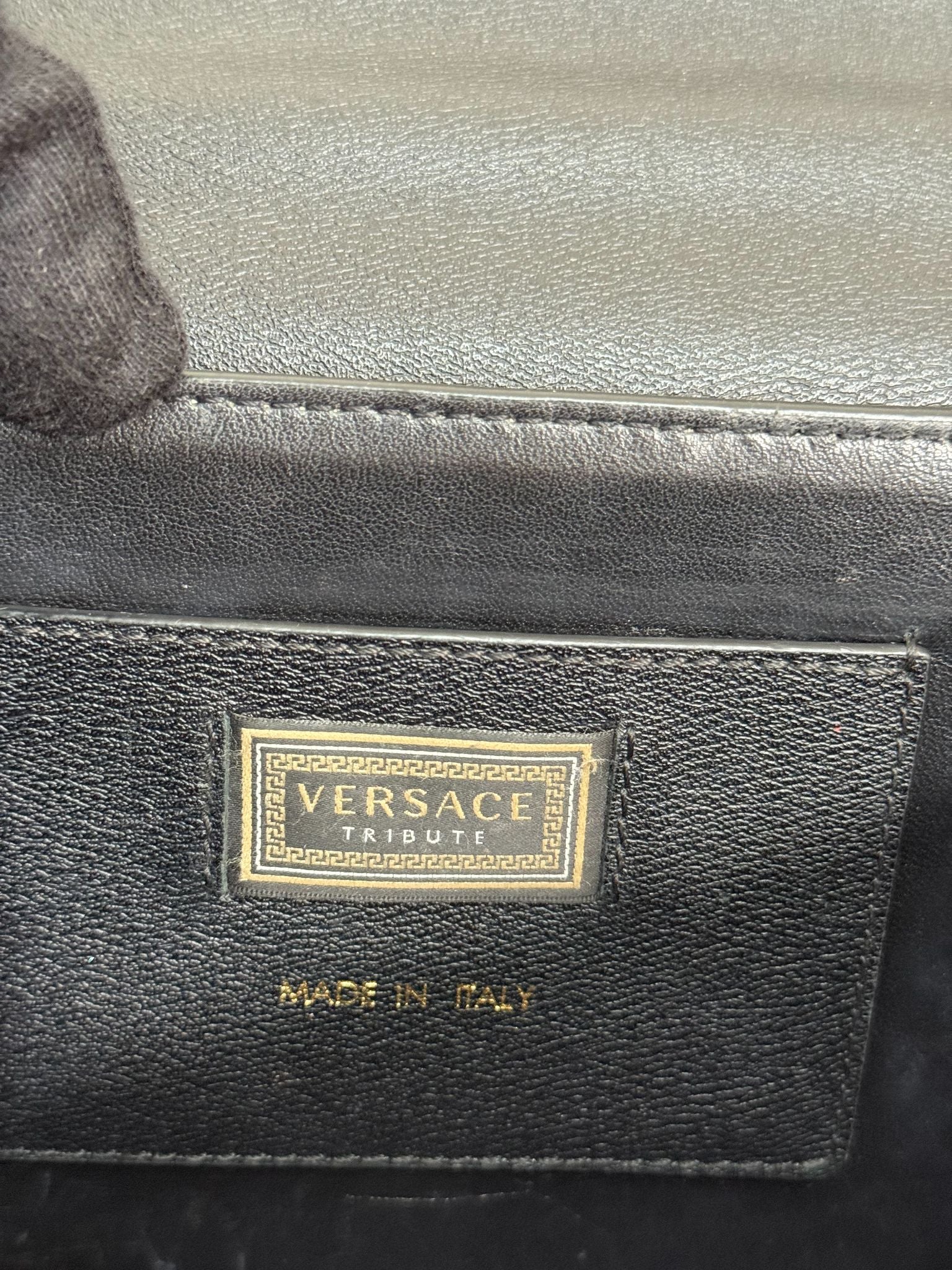 Versace La Medusa Tribute Small Leather Crossbody Bag