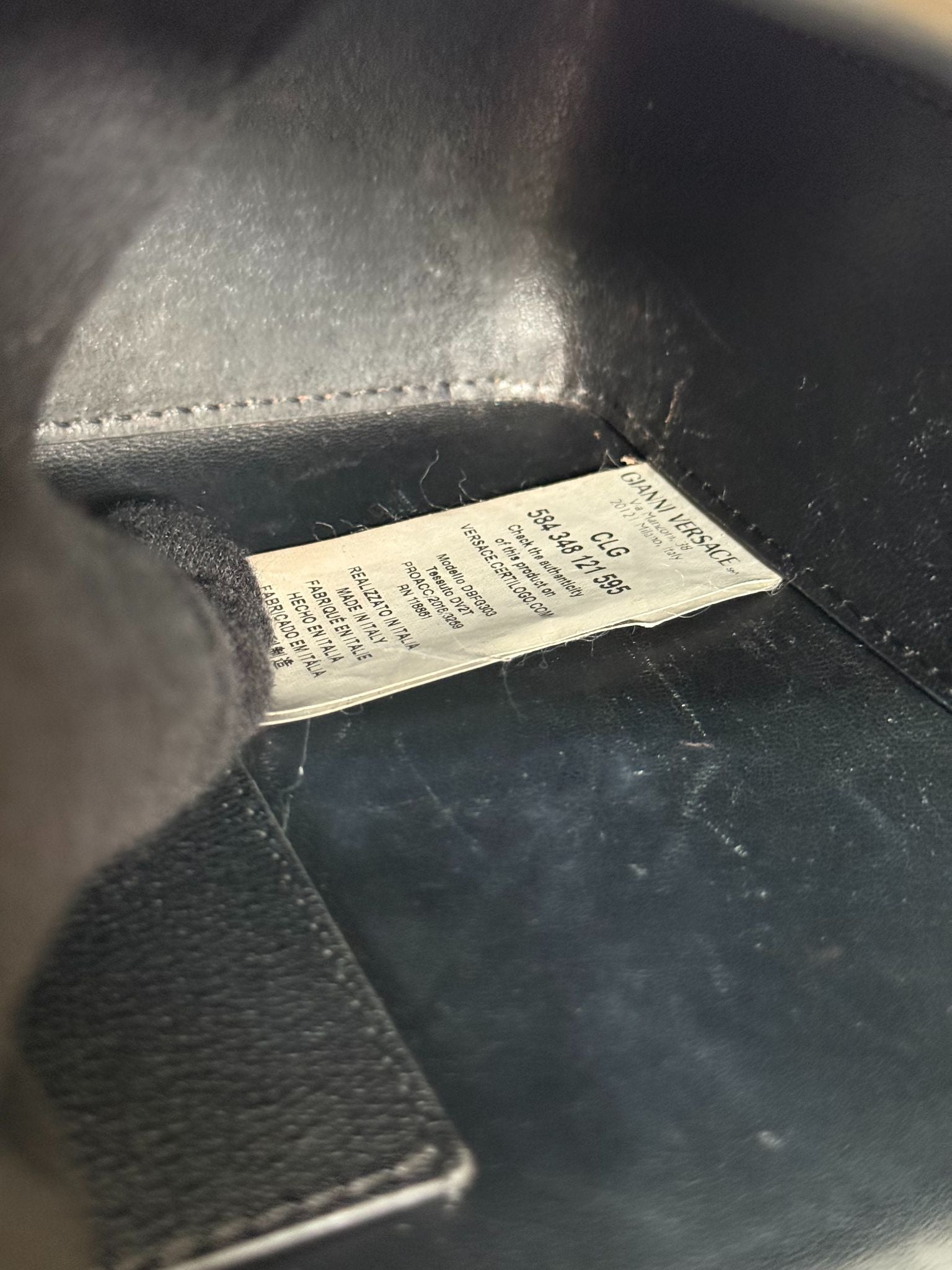 Versace La Medusa Tribute Small Leather Crossbody Bag