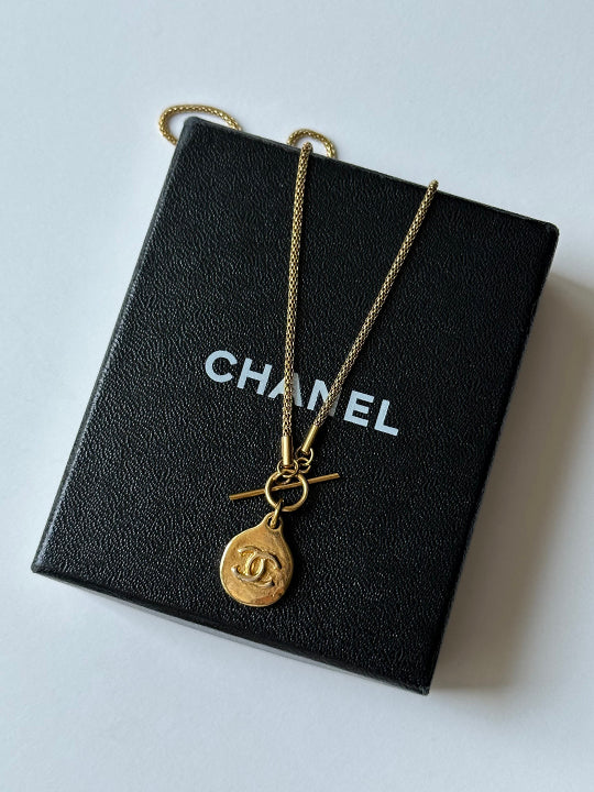 Chanel CC Logo Necklace