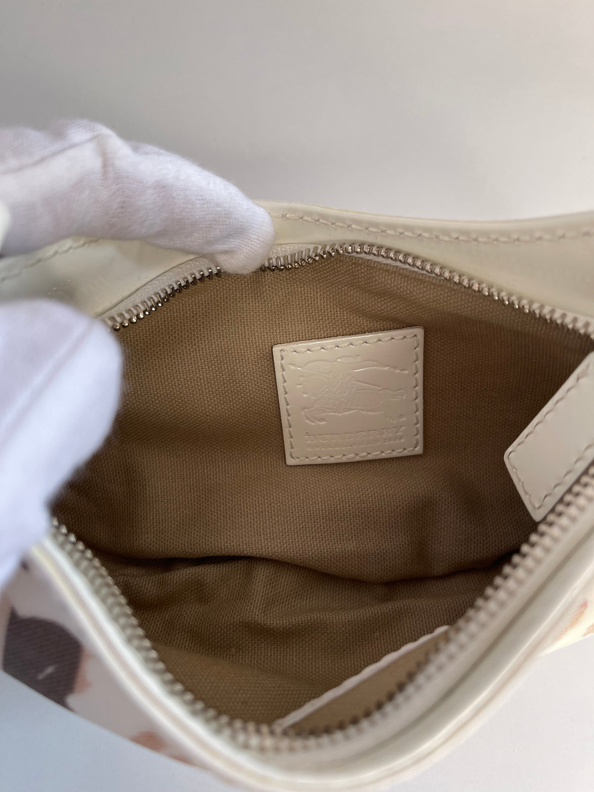 Burberry Painted Hearts Nova Check Bag