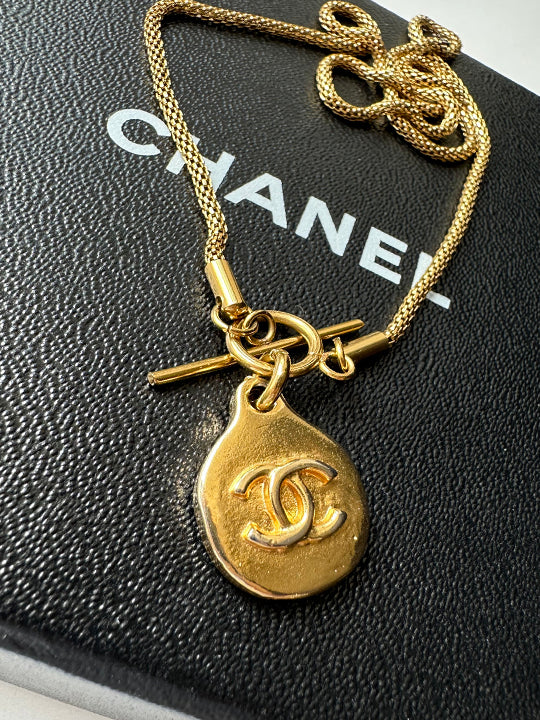 Chanel CC Logo Necklace