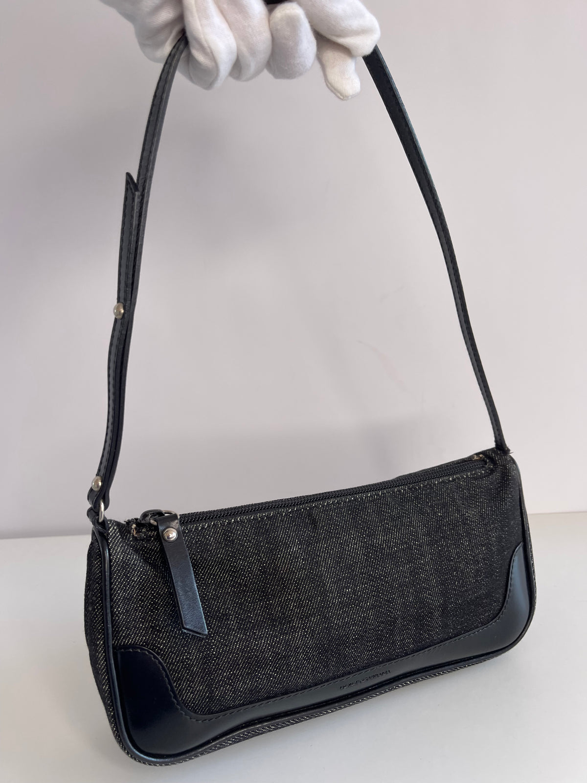 Dolce & Gabbana Black Denim Pochette