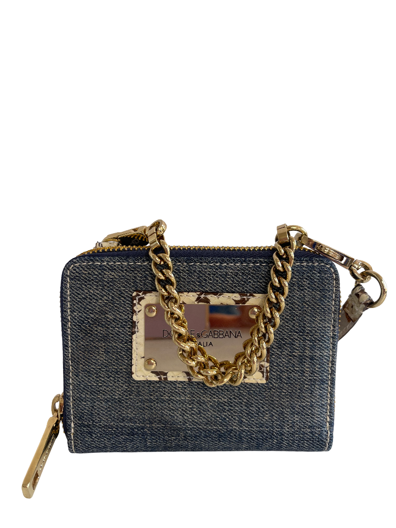 Dolce & Gabbana Vintage Wallet Denim