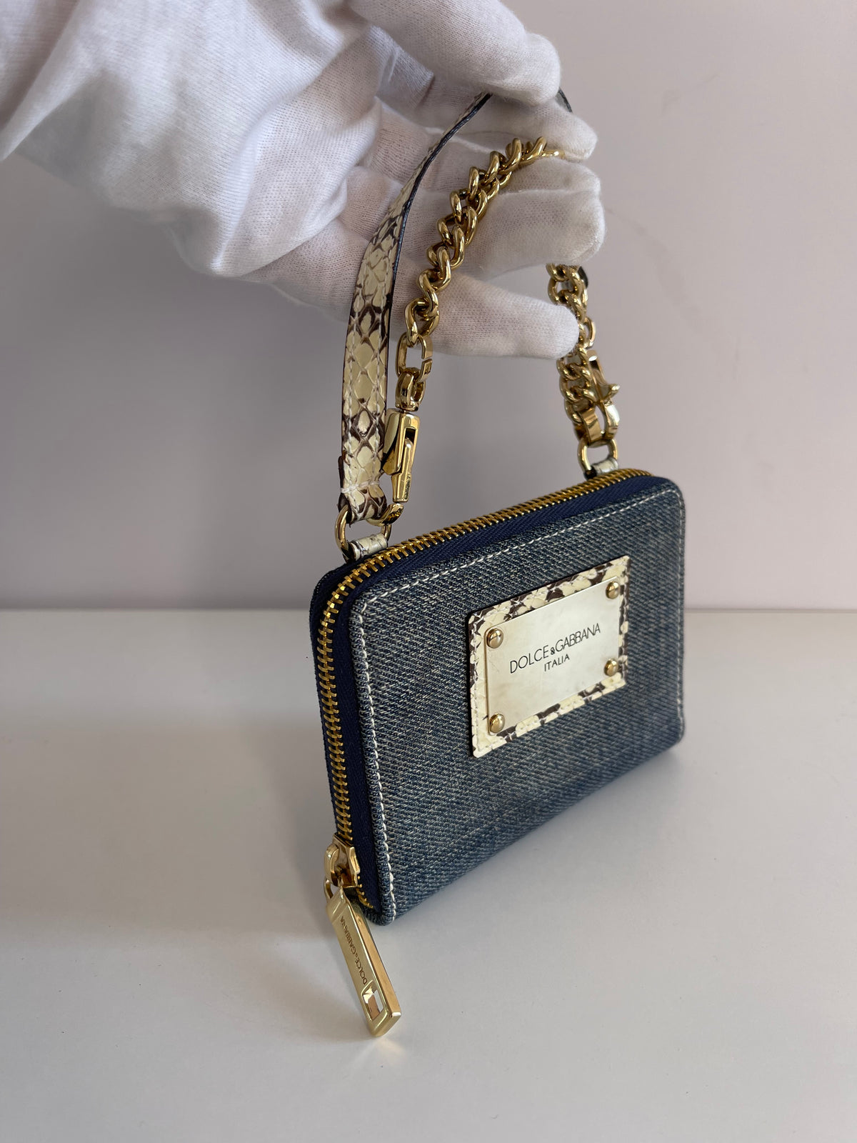 Dolce & Gabbana Vintage Wallet Denim