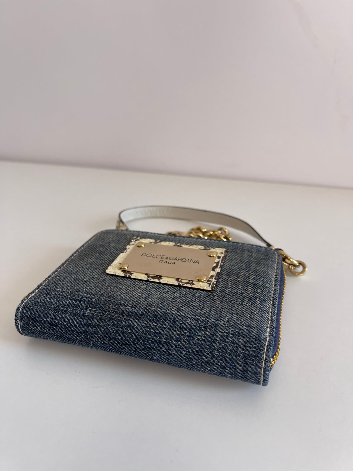 Dolce & Gabbana Vintage Wallet Denim