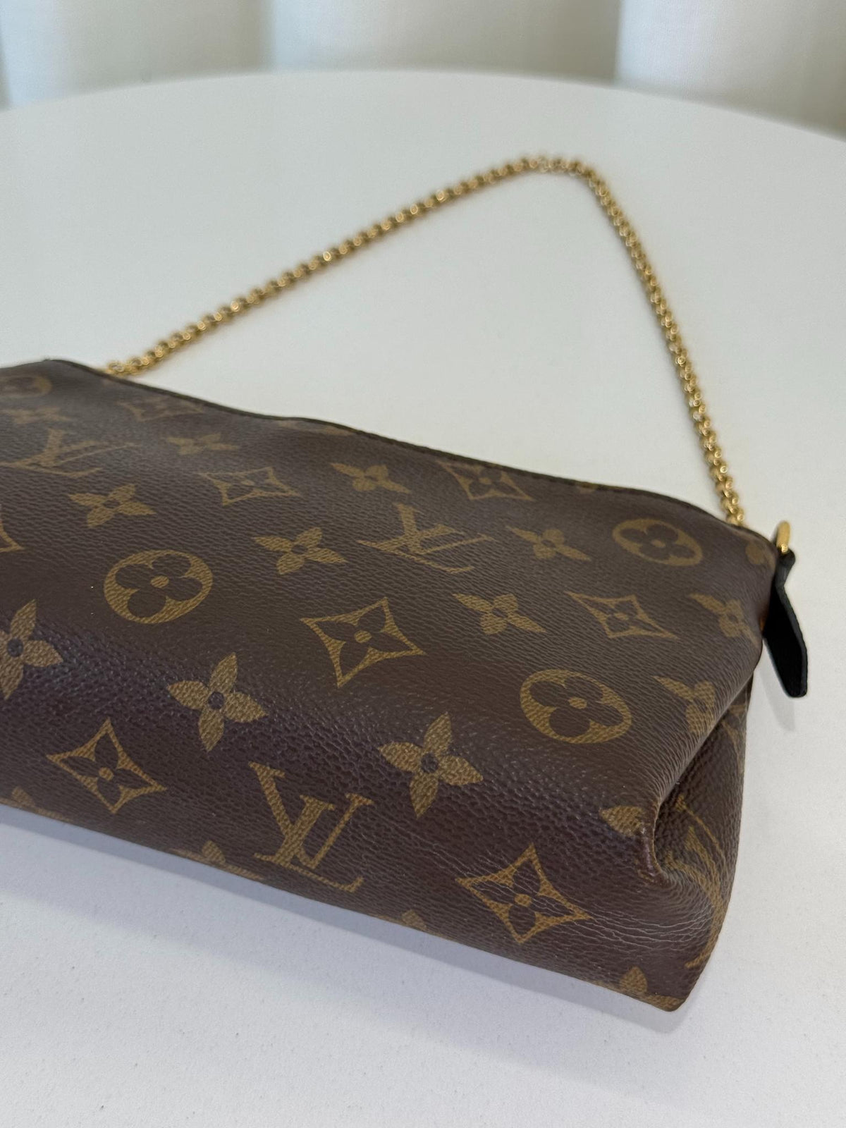 Louis Vuitton Monogram Pallas Clutch Black