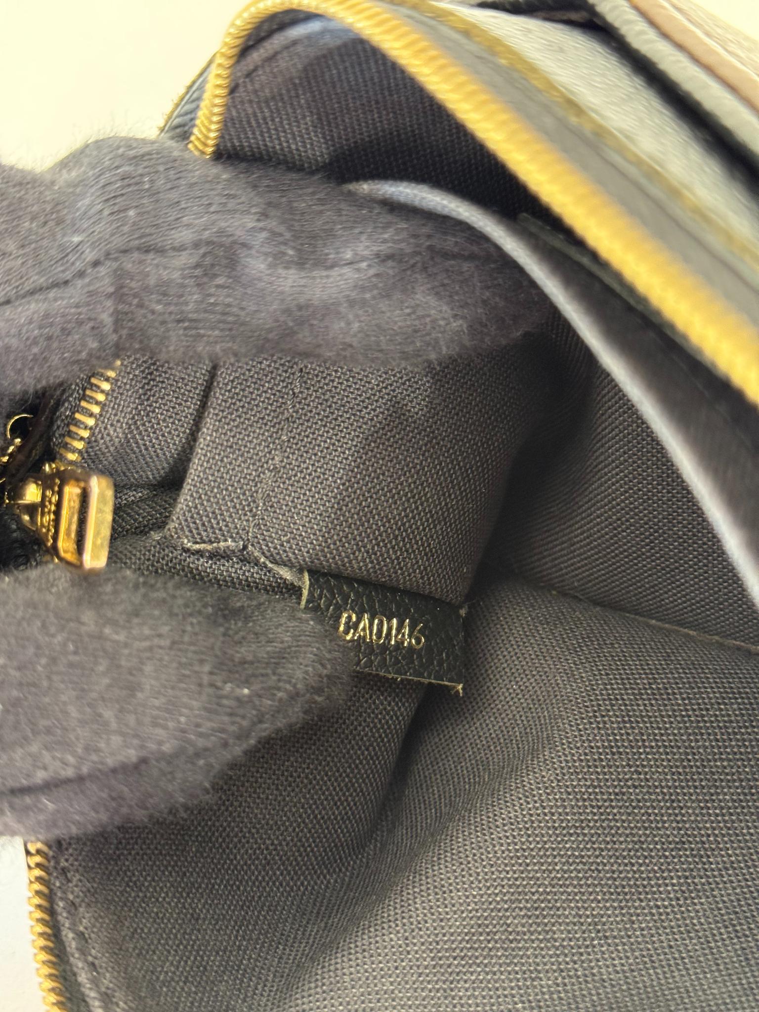 Louis Vuitton Monogram Pallas Clutch Black