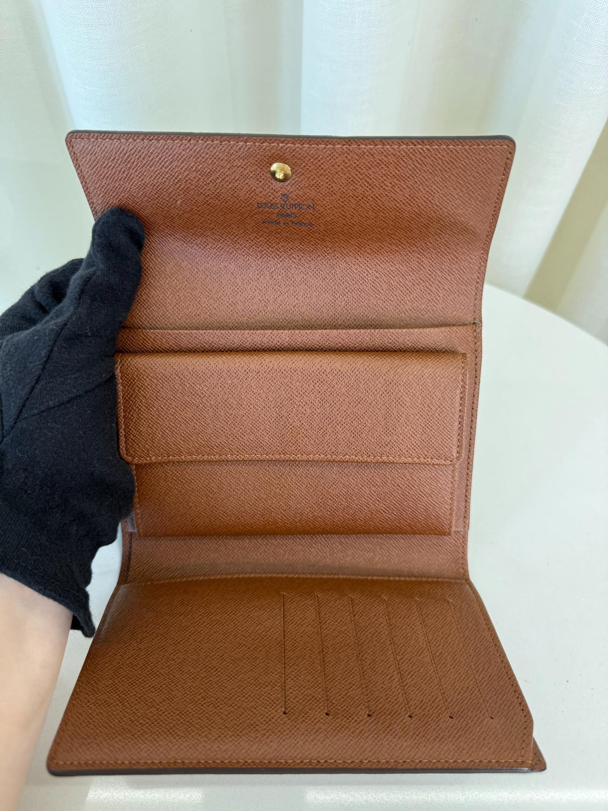 Louis Vuitton Porte Tresor Etui Papier Monogram Canvas Wallet