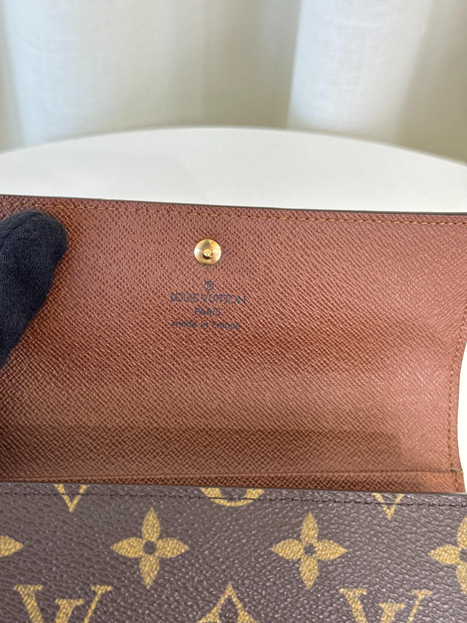 Louis Vuitton Porte Tresor Etui Papier Monogram Canvas Wallet