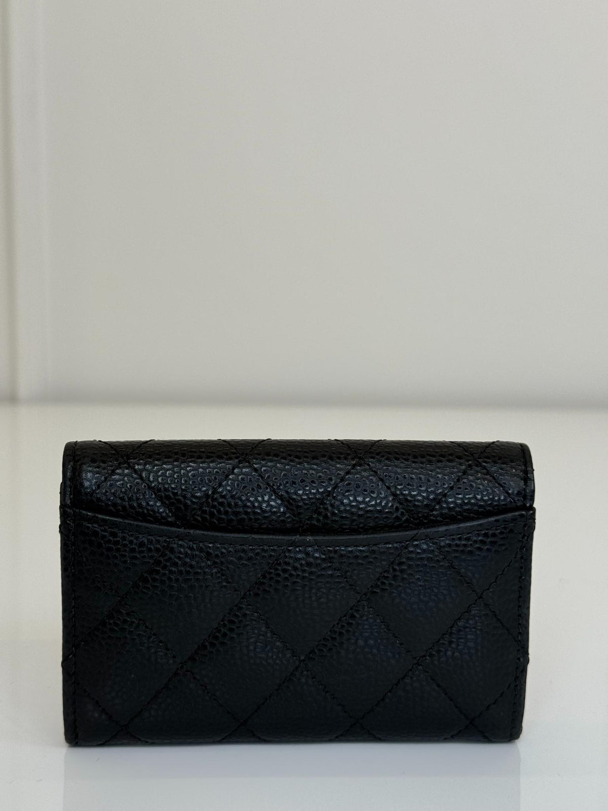 Chanel Classic Caviar Leather Flap Card Holder
