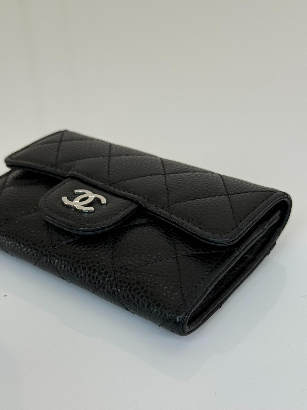 Chanel Classic Caviar Leather Flap Card Holder