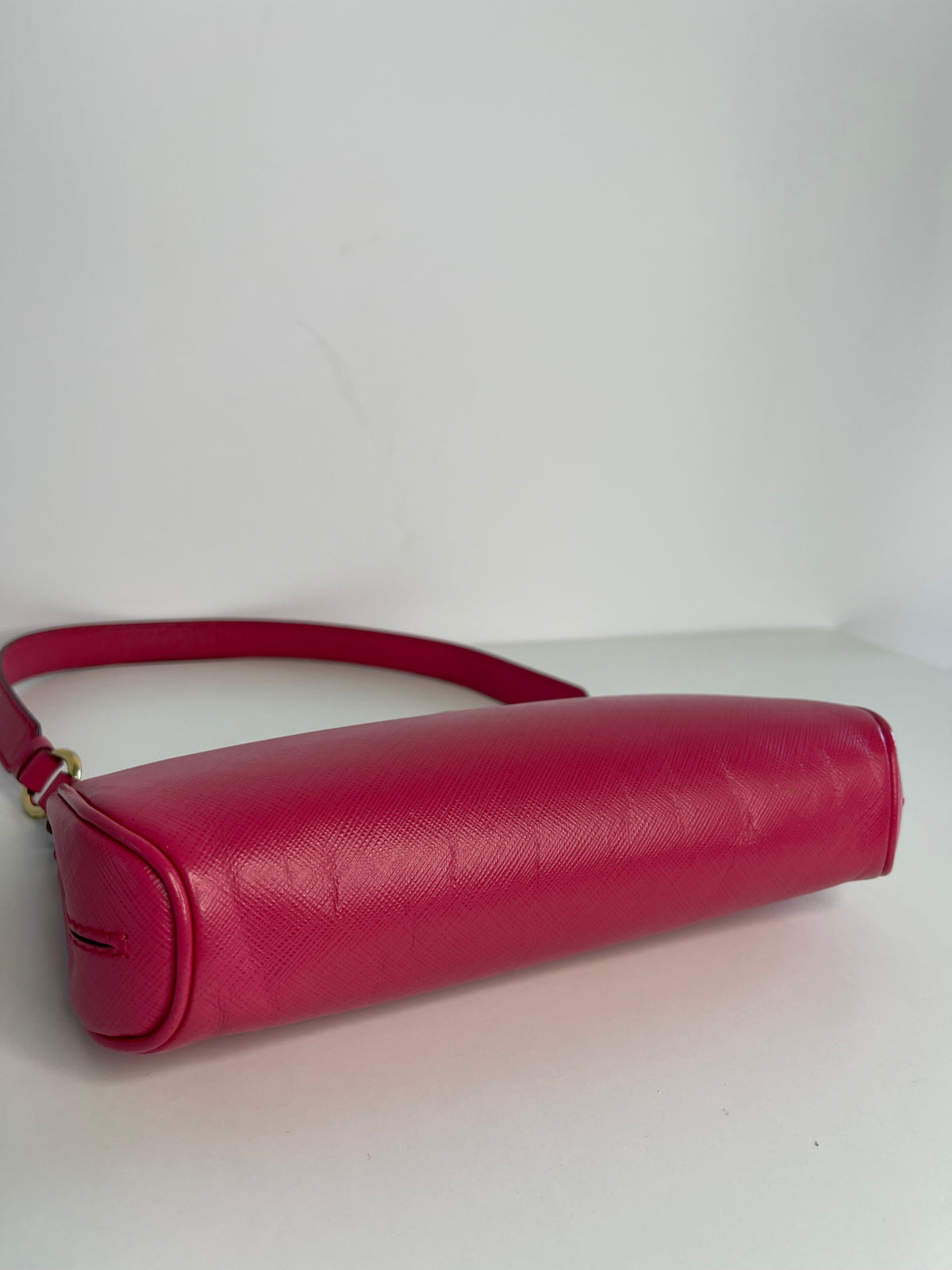 Salvatore Ferragamo Gancini Pink Leather Pochette