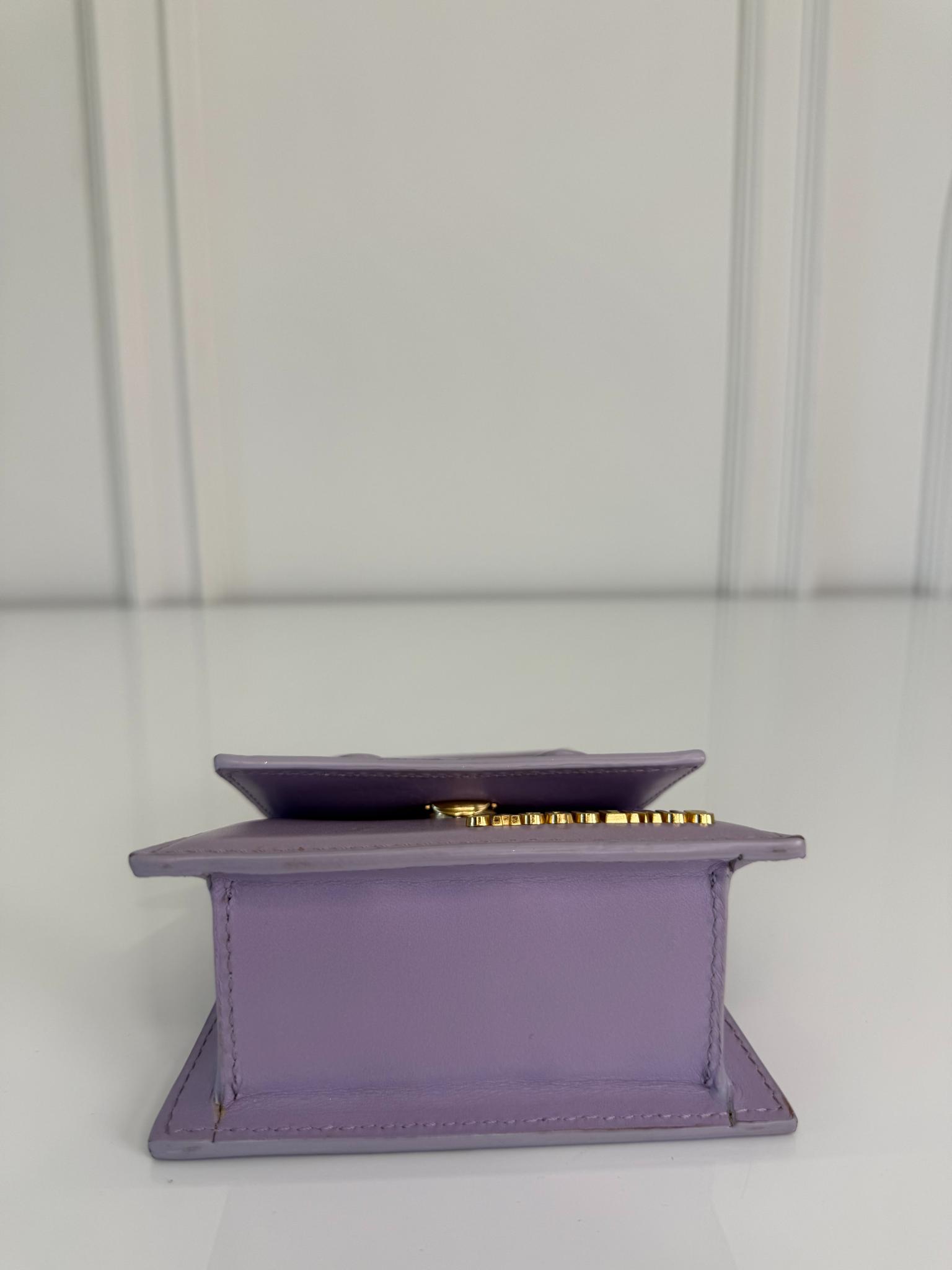 Jacquemus Le Chiquito Mini Lilac Leather Handbag