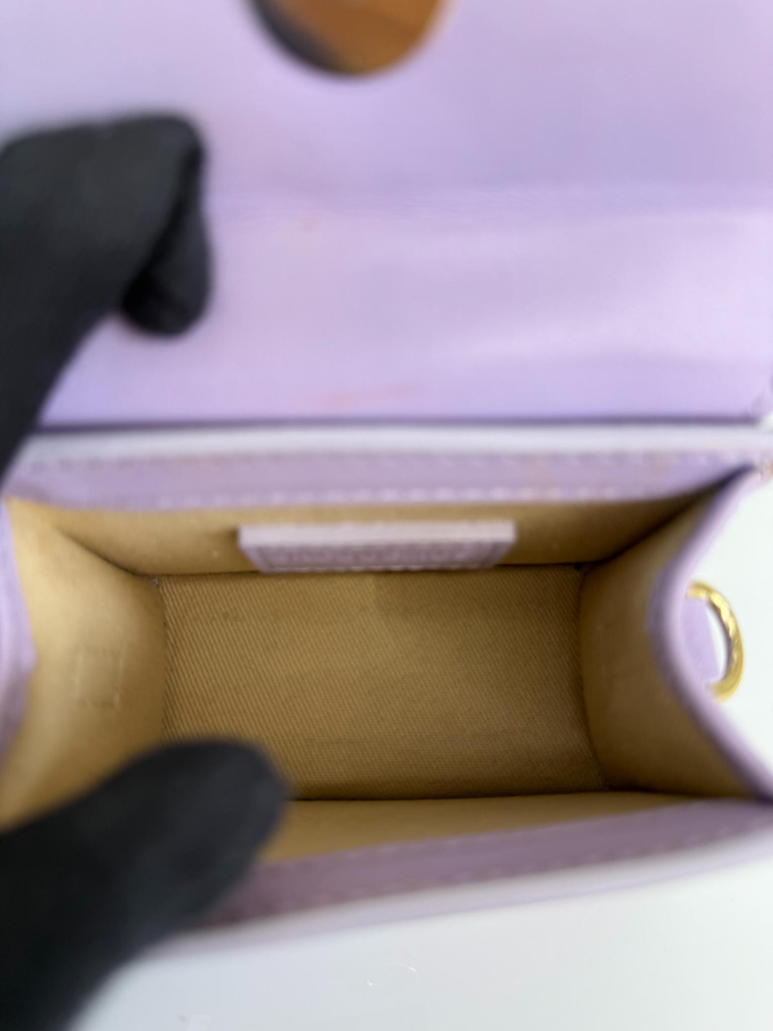 Jacquemus Le Chiquito Mini Lilac Leather Handbag