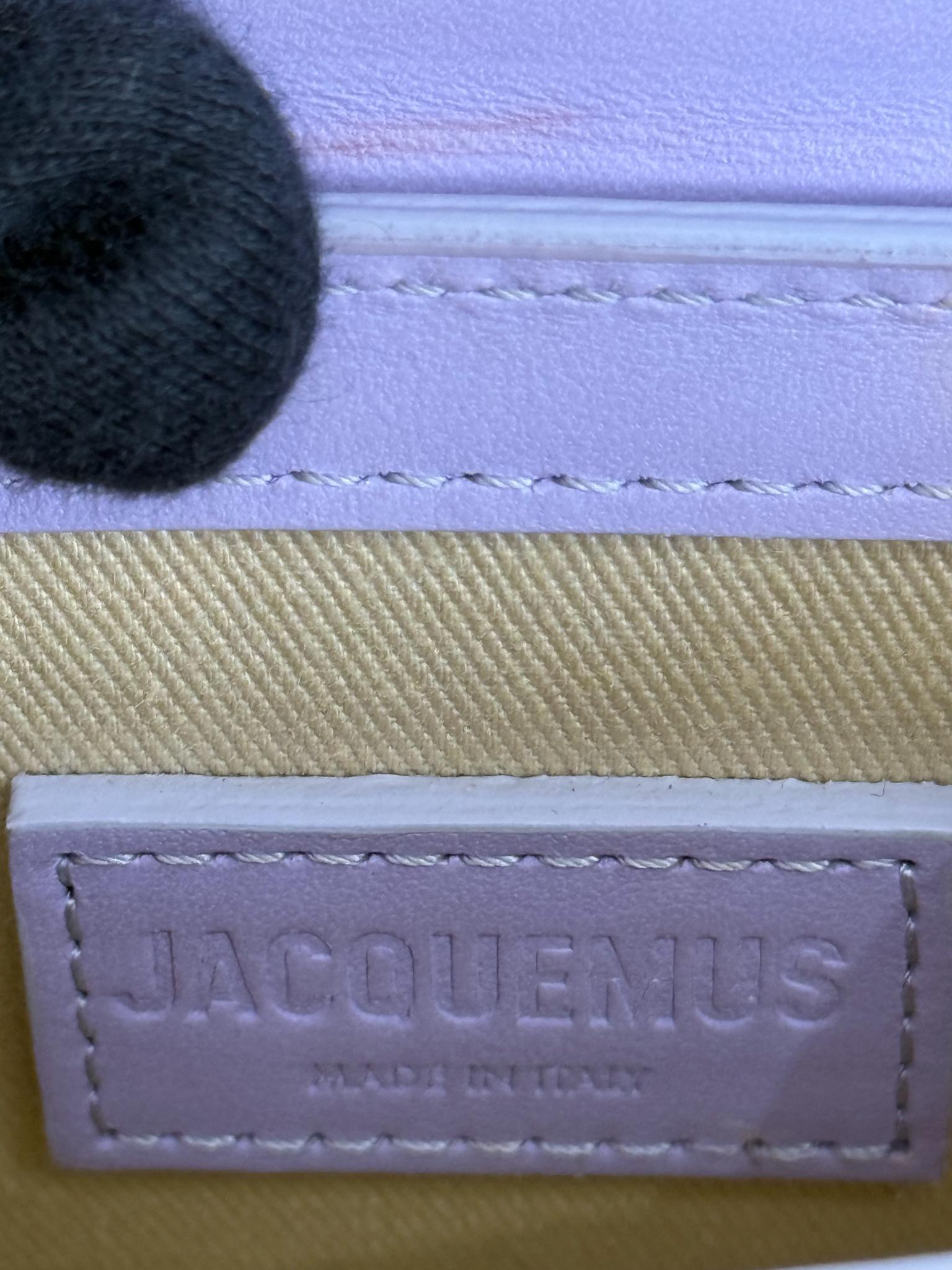 Jacquemus Le Chiquito Mini Lilac Leather Handbag