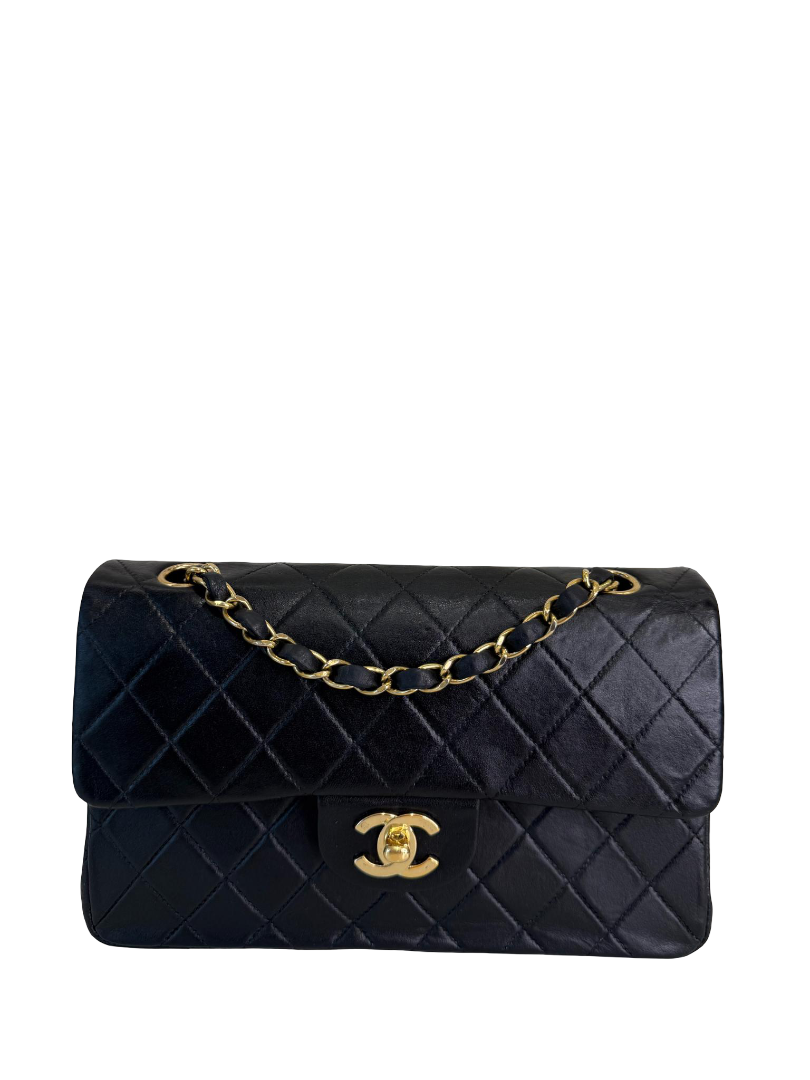 Chanel Classic Double Flap Small Black Lambskin Gold Hardware