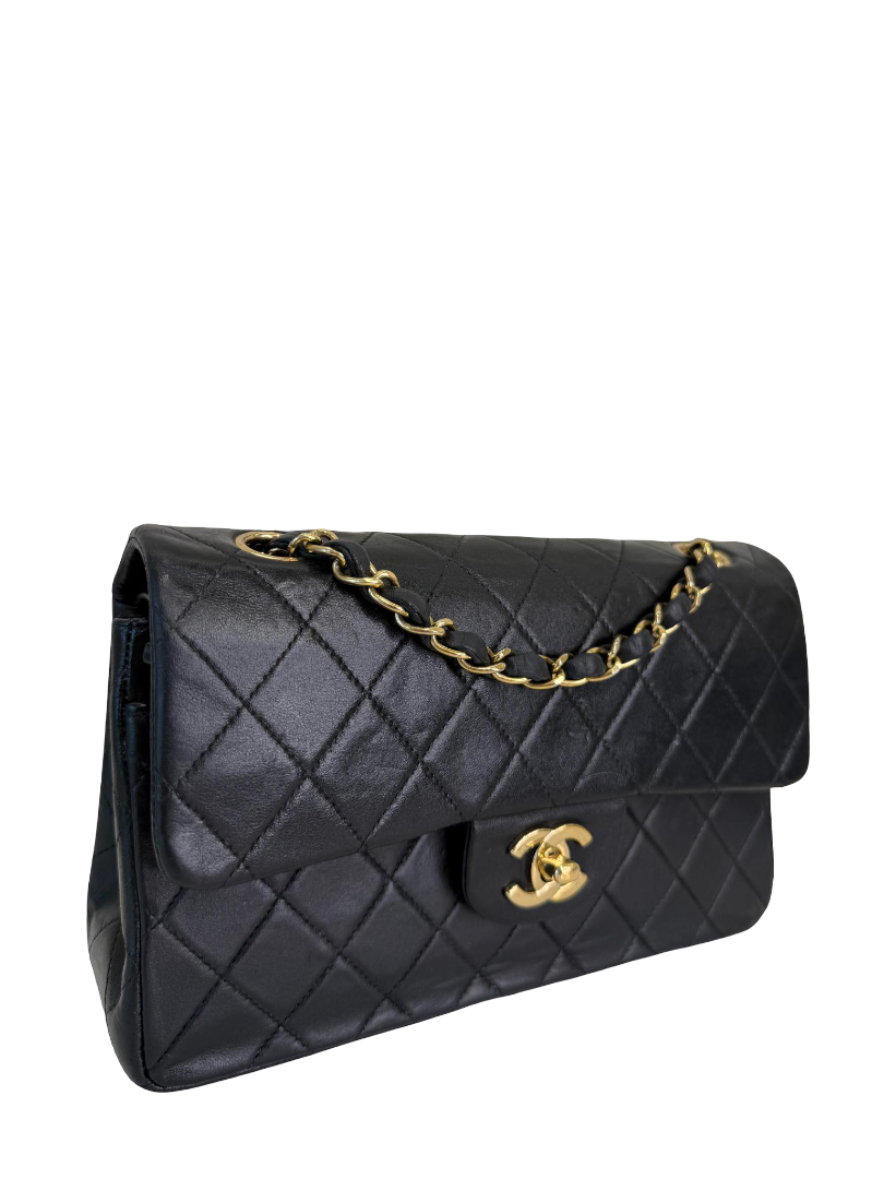 Chanel Classic Double Flap Small Black Lambskin Gold Hardware