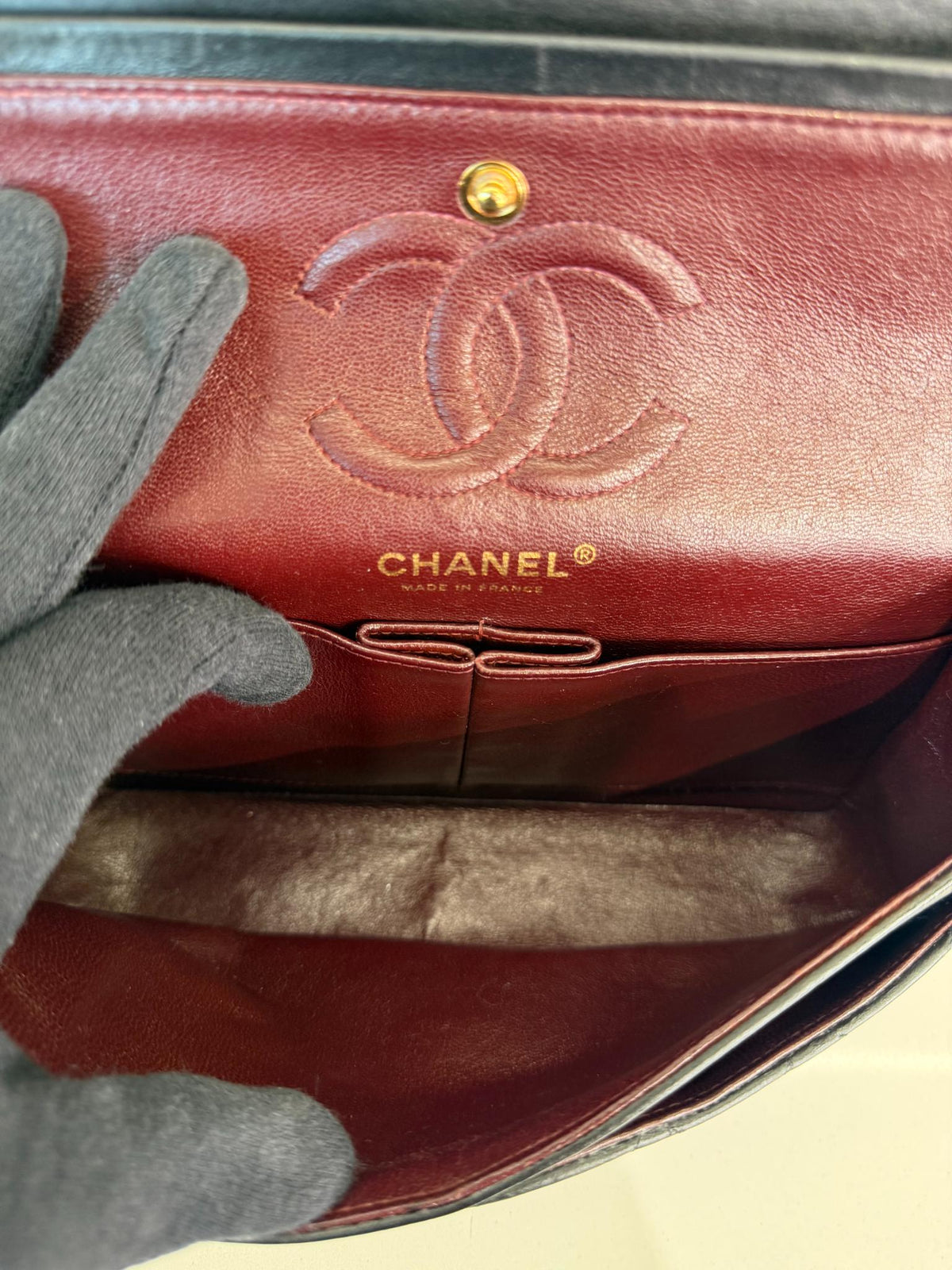 Chanel Classic Double Flap Small Black Lambskin Gold Hardware