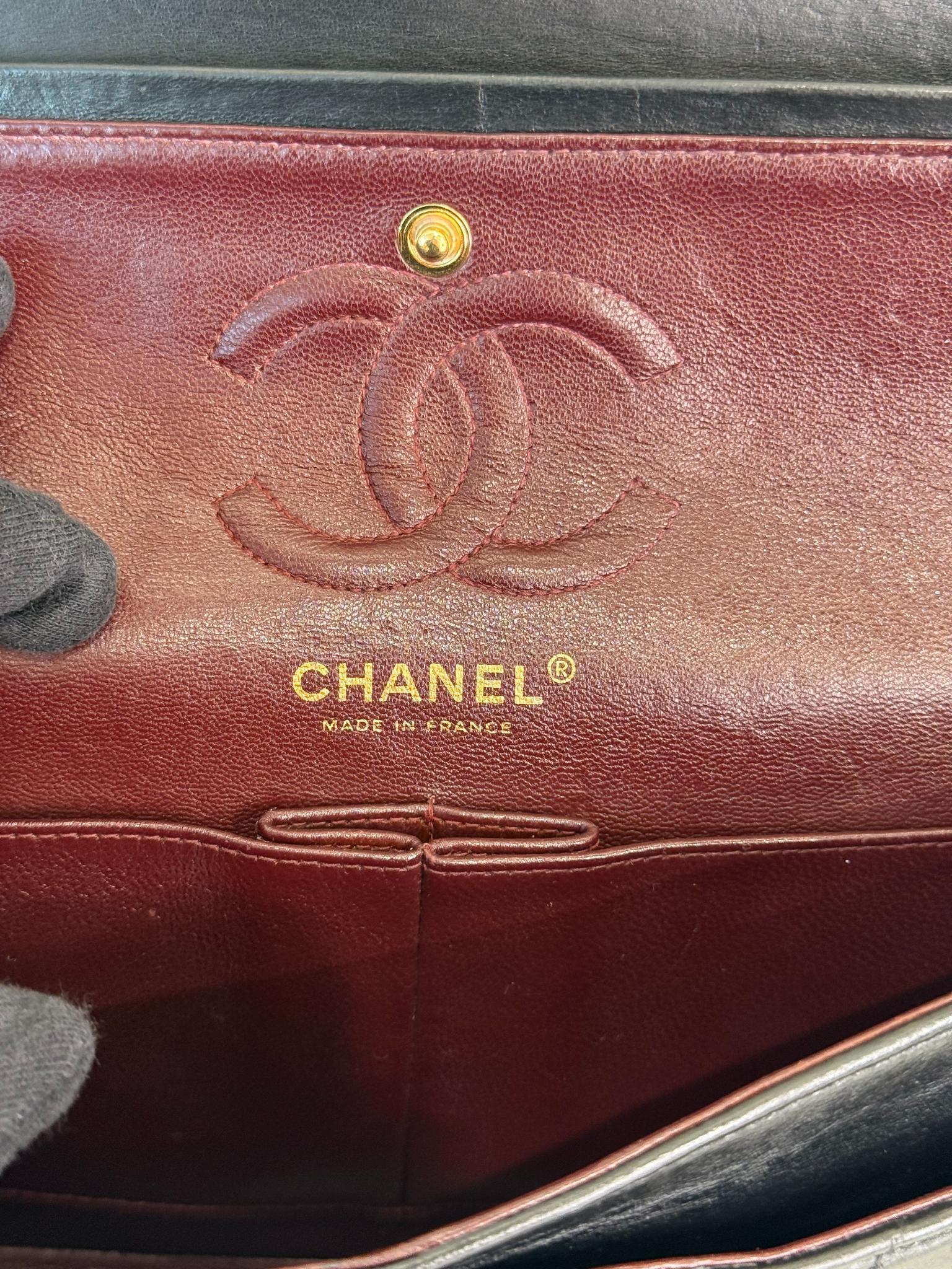 Chanel Classic Double Flap Small Black Lambskin Gold Hardware