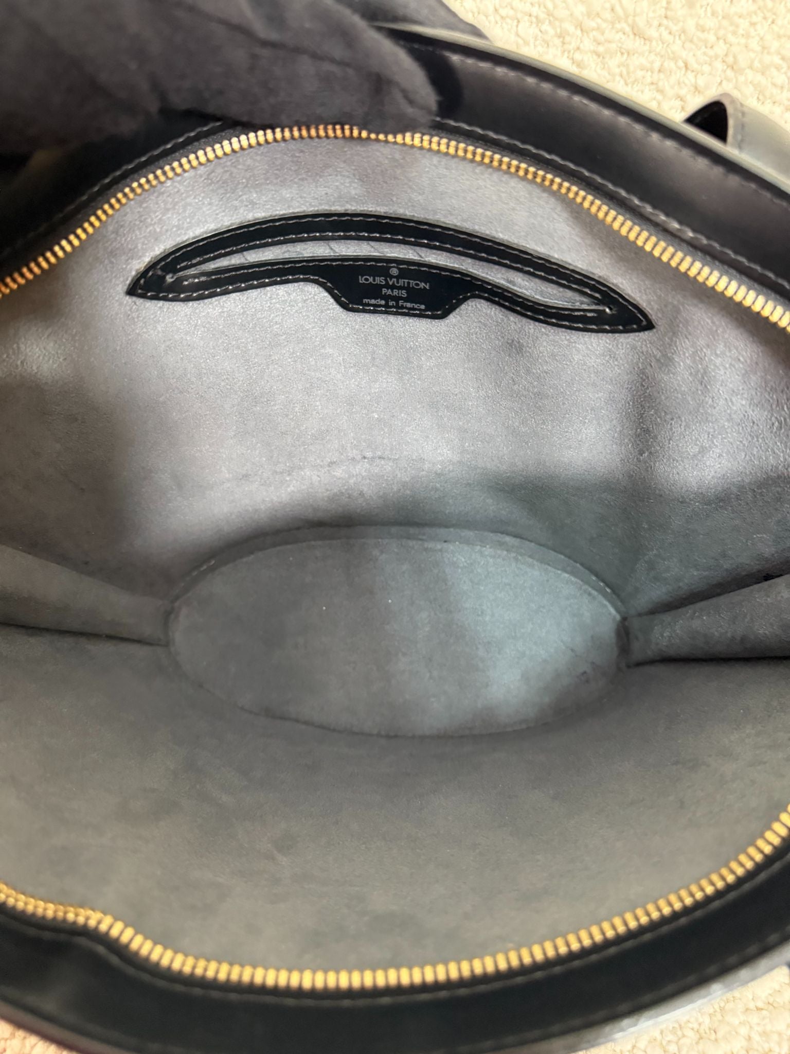 Louis Vuitton Saint Jacques Black Epi Leather Shoulder Bag