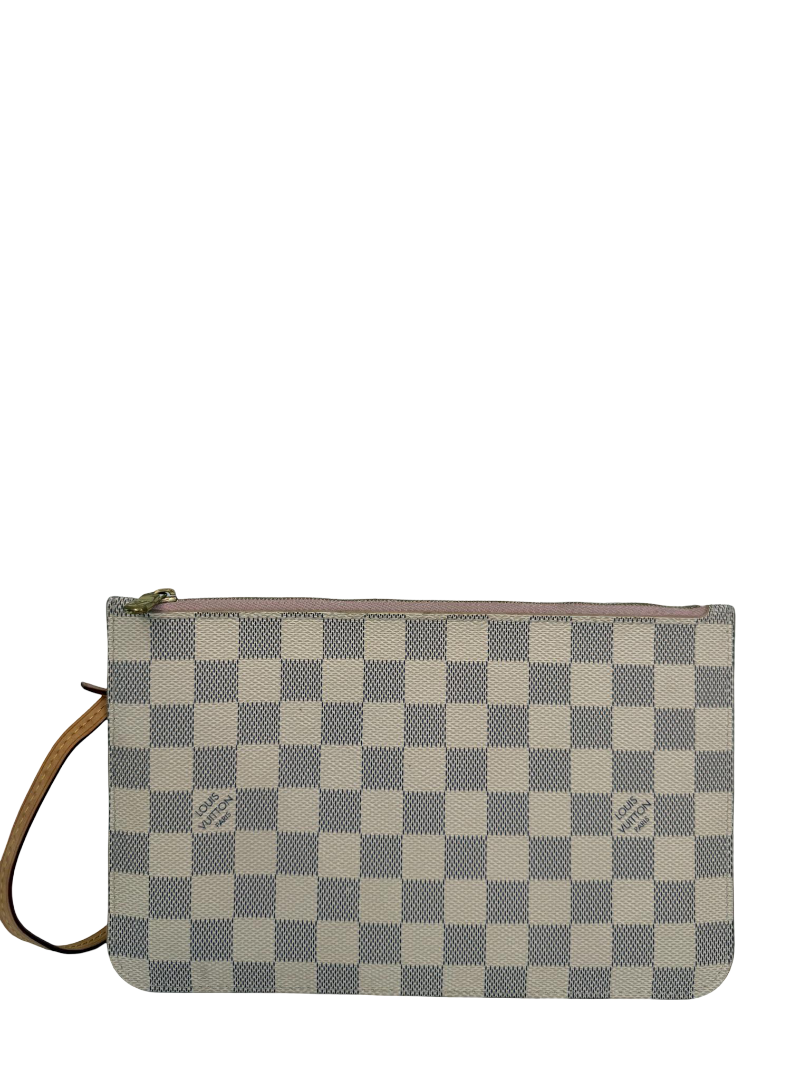 Louis Vuitton Neverfull Pochette Damier Azur Canvas