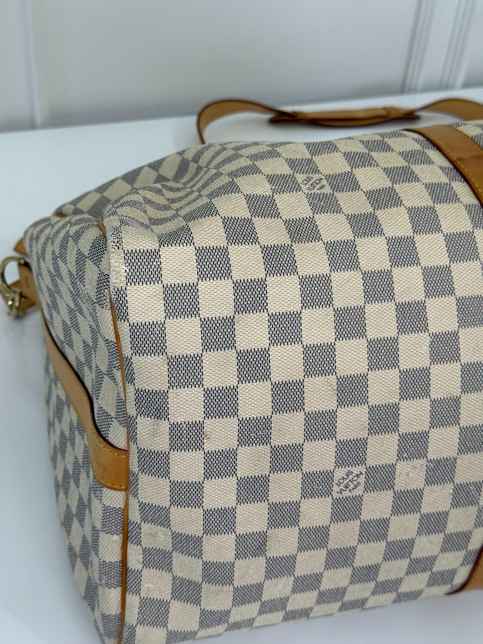 Louis Vuitton Keepall Bandoulière 55 Damier Azur Canvas