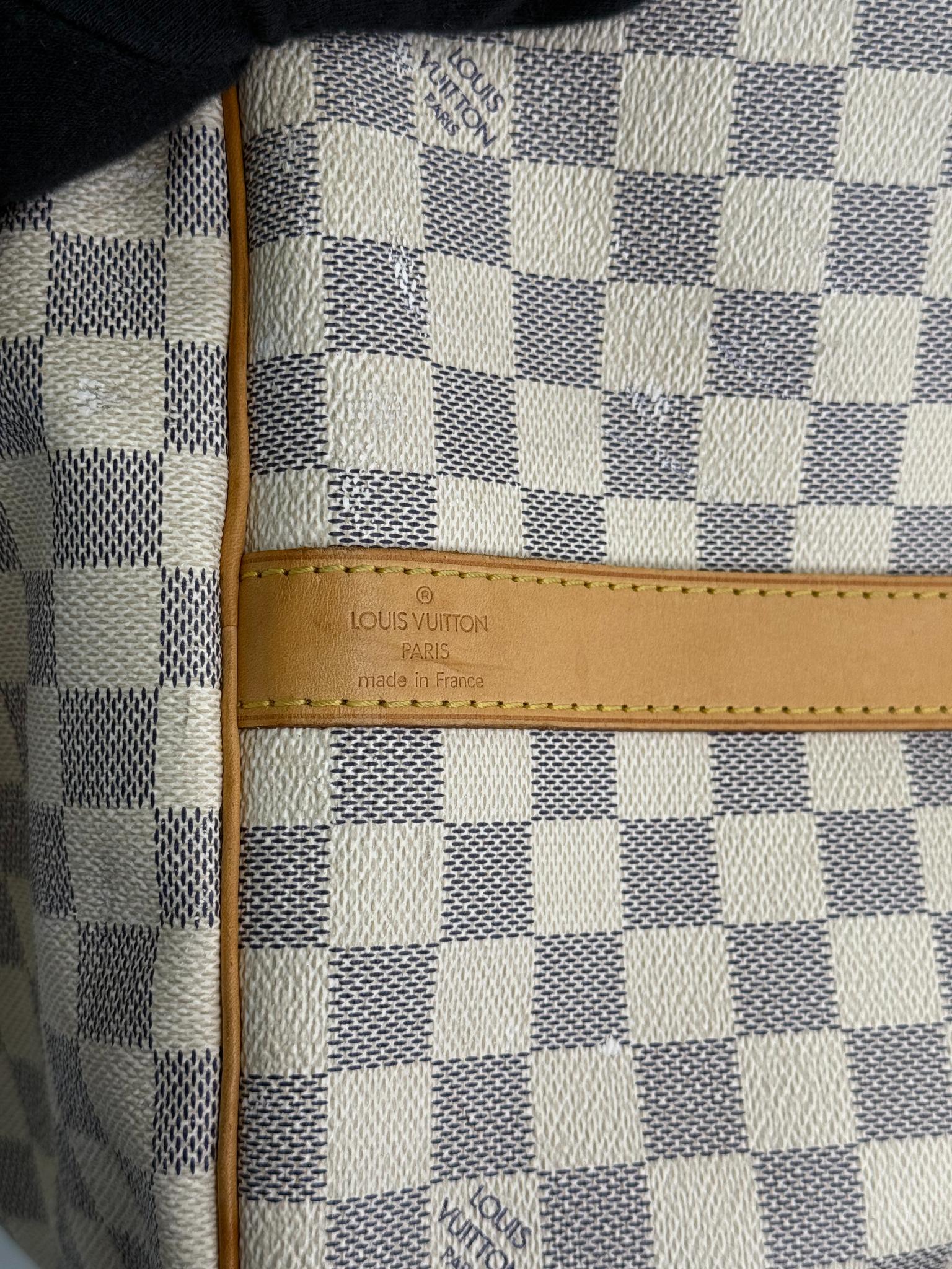 Louis Vuitton Keepall Bandoulière 55 Damier Azur Canvas