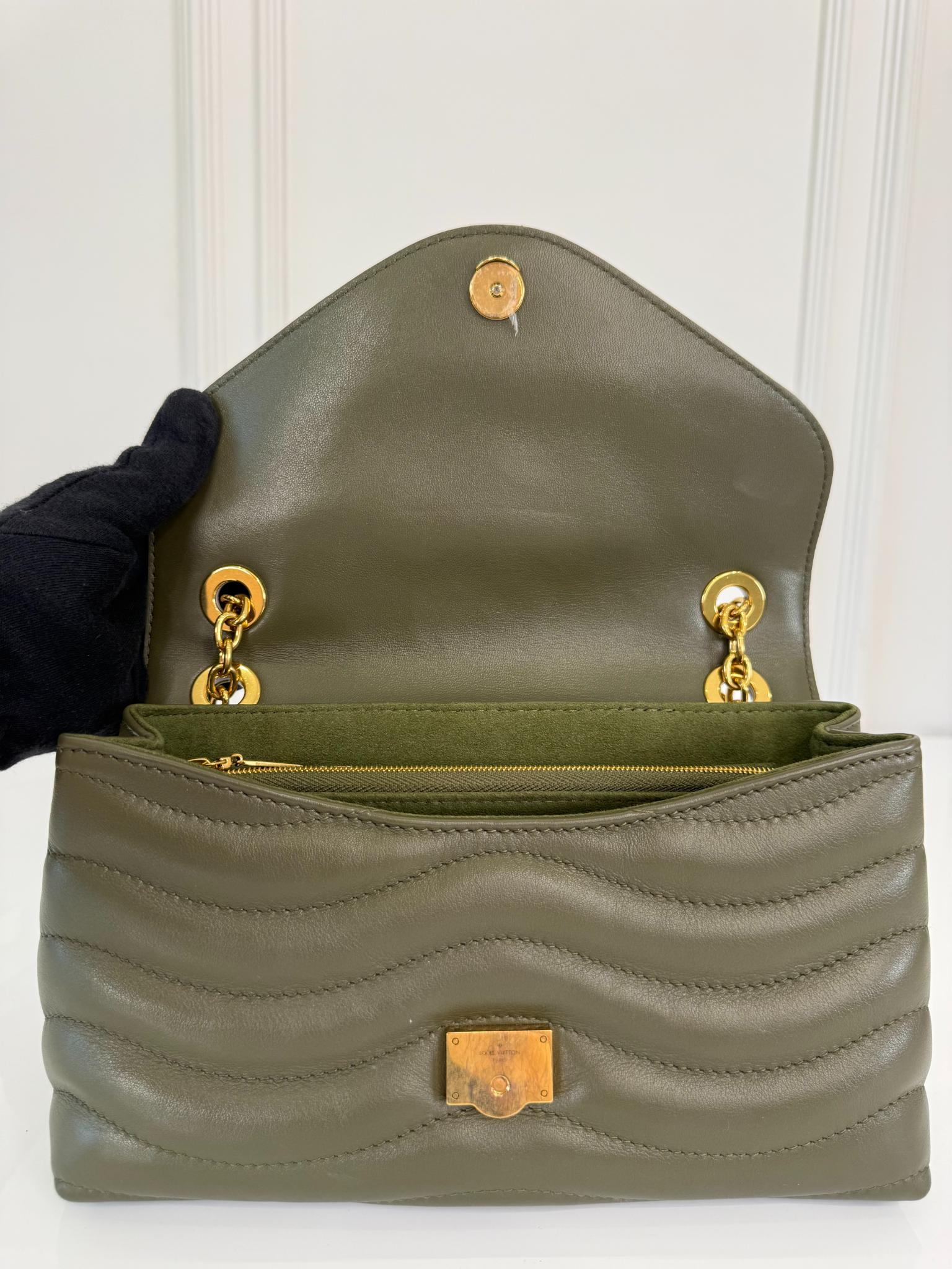 Louis Vuitton New Wave Smooth Cow Leather Khaki Green