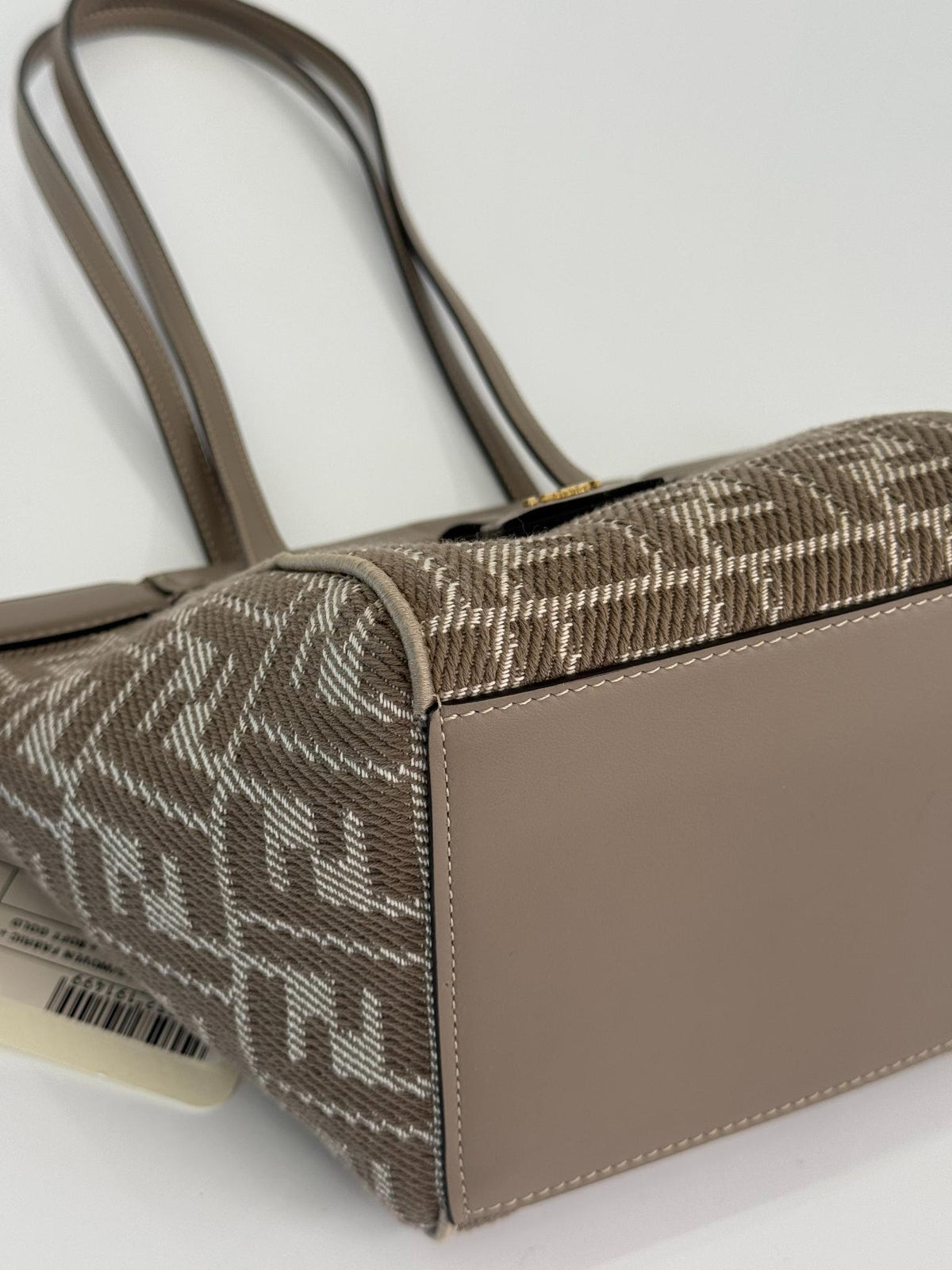 Fendi Origami Mini Bag Beige/Brown FF Jacquard Fabric