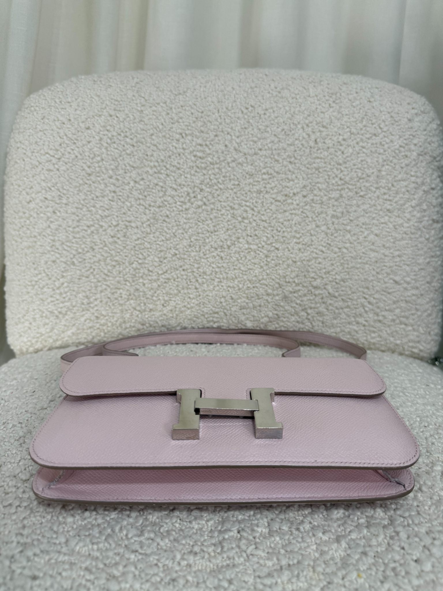 Hermès Constance Elan Mauve Pale Epsom Leather Palladium Hardware