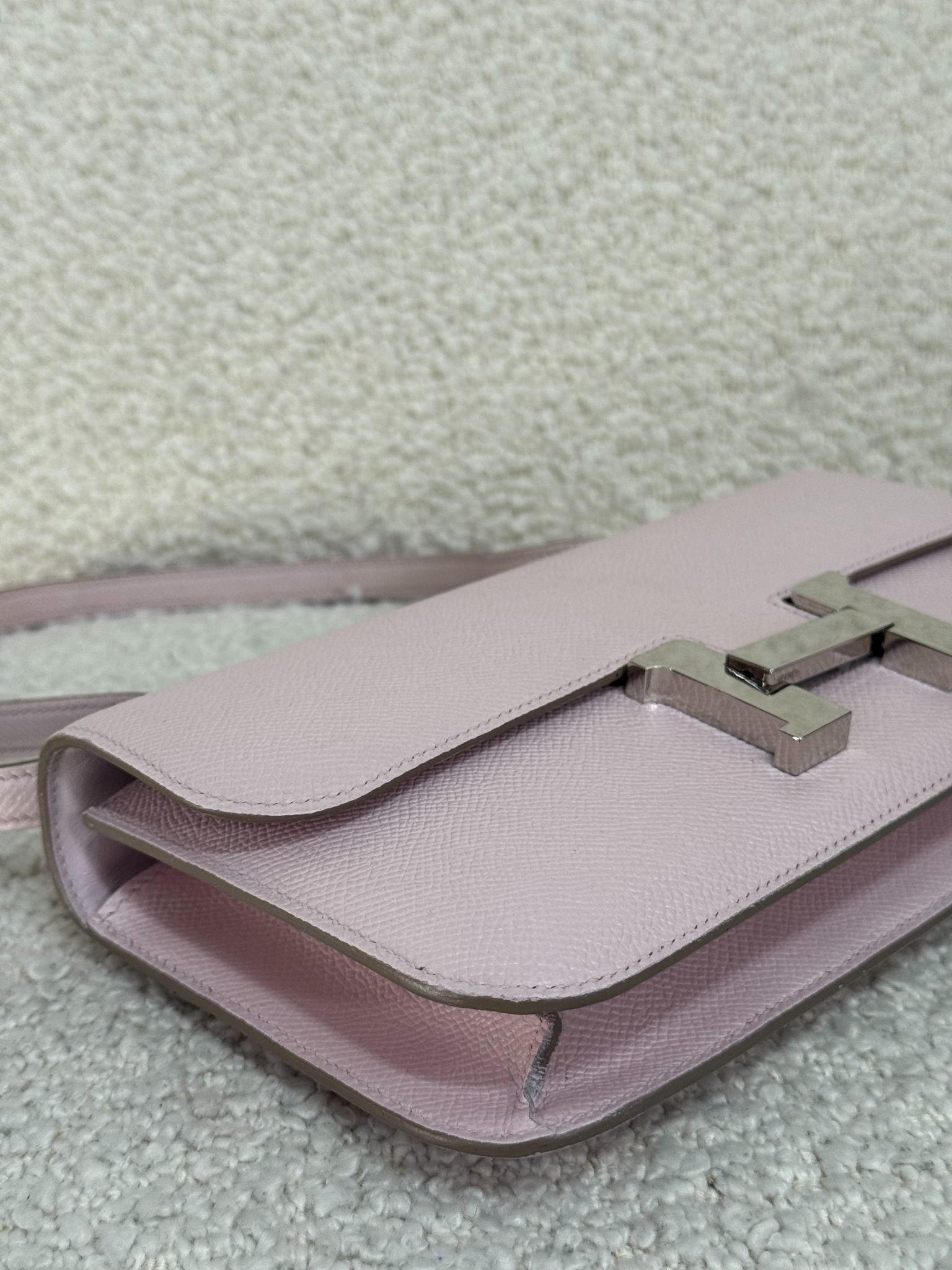 Hermès Constance Elan Mauve Pale Epsom Leather Palladium Hardware