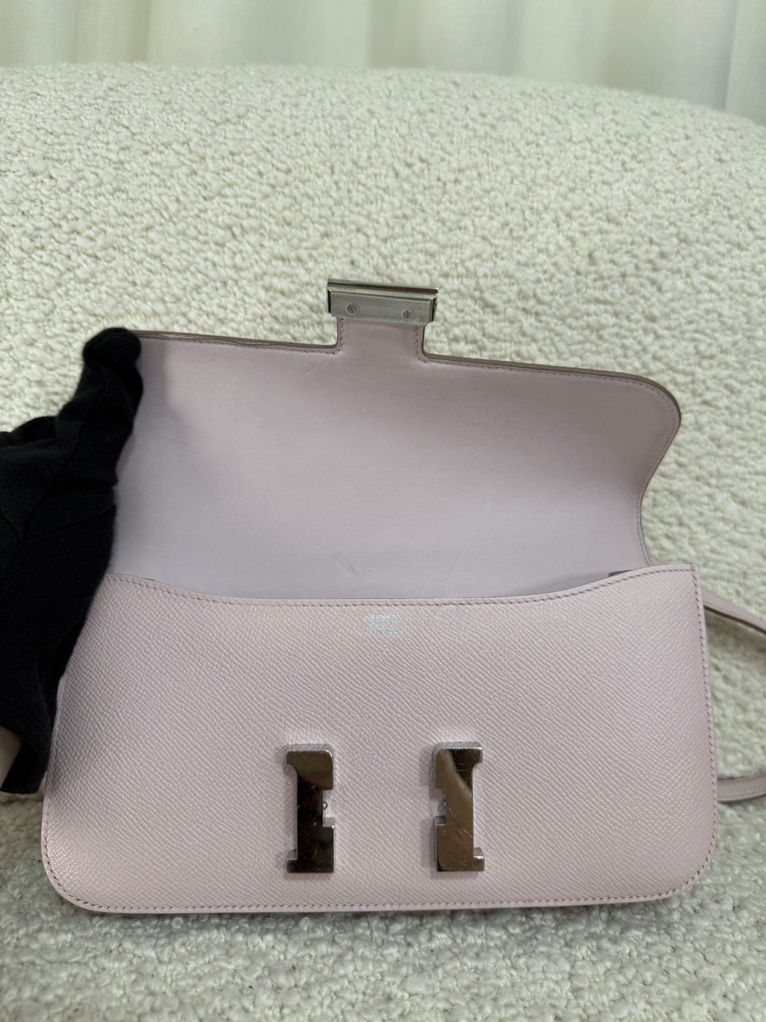 Hermès Constance Elan Mauve Pale Epsom Leather Palladium Hardware