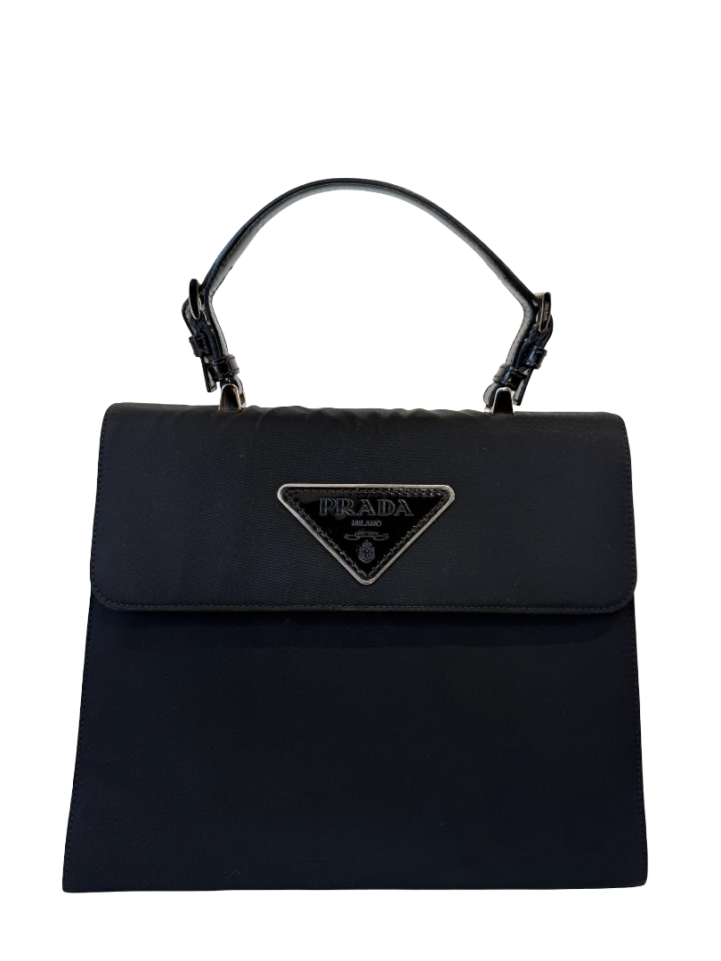 Prada Vintage ‘90s Black Nylon Top Handle