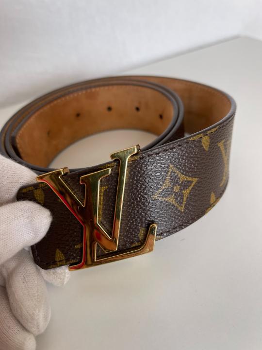 Louis Vuitton Initials Belt In LV Buckle Monogram Canvas