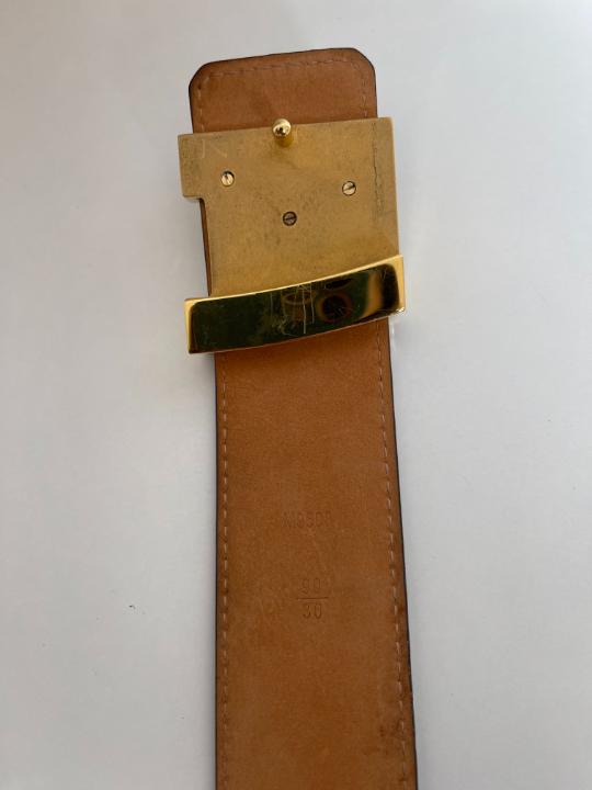 Louis Vuitton Initials Belt In LV Buckle Monogram Canvas