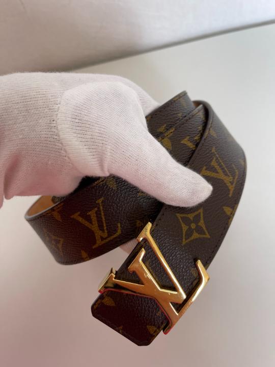 Louis Vuitton Initials Belt In LV Buckle Monogram Canvas