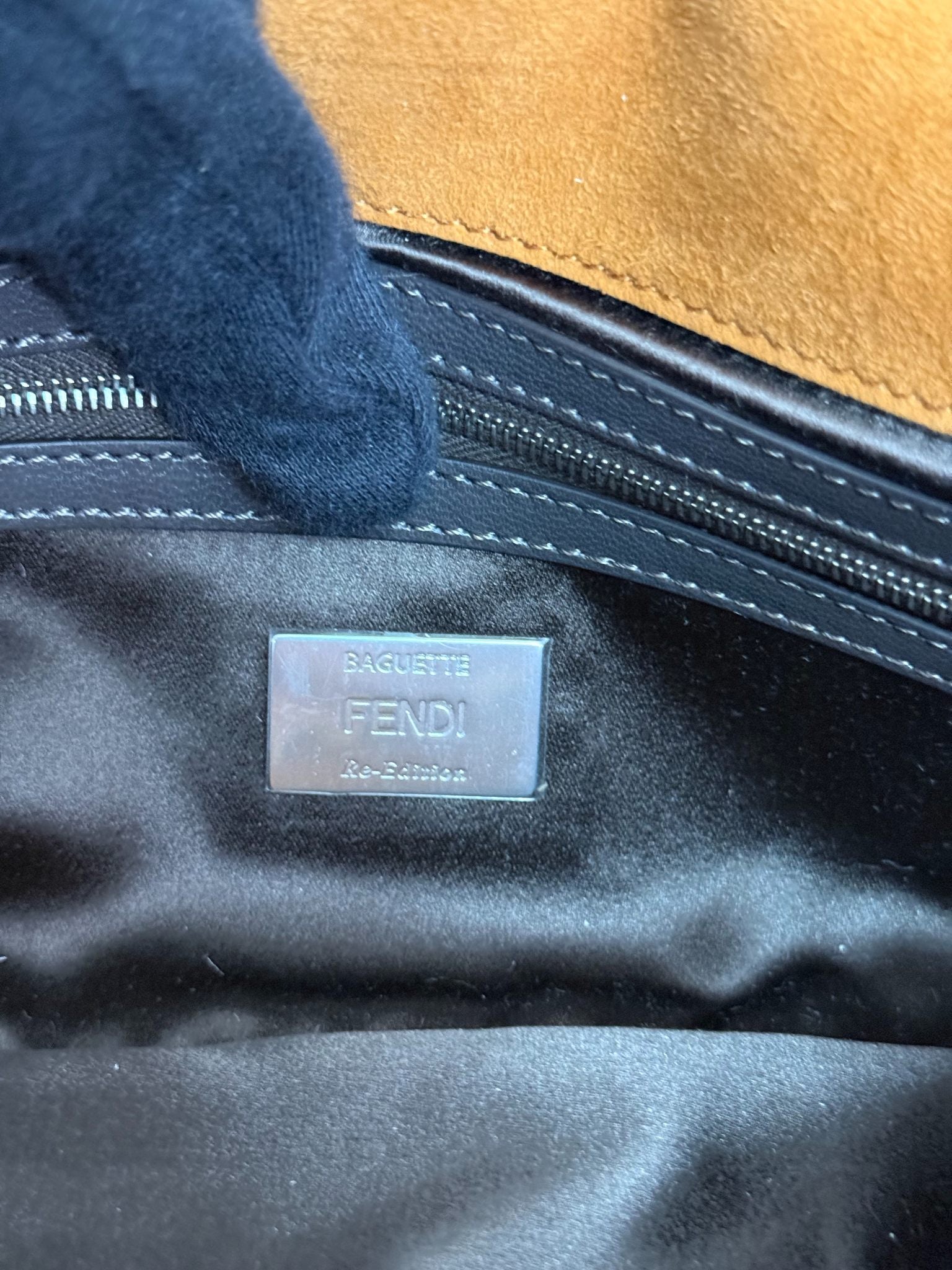 Fendi Re-Edition Leopard Print Calf Hair Baguette