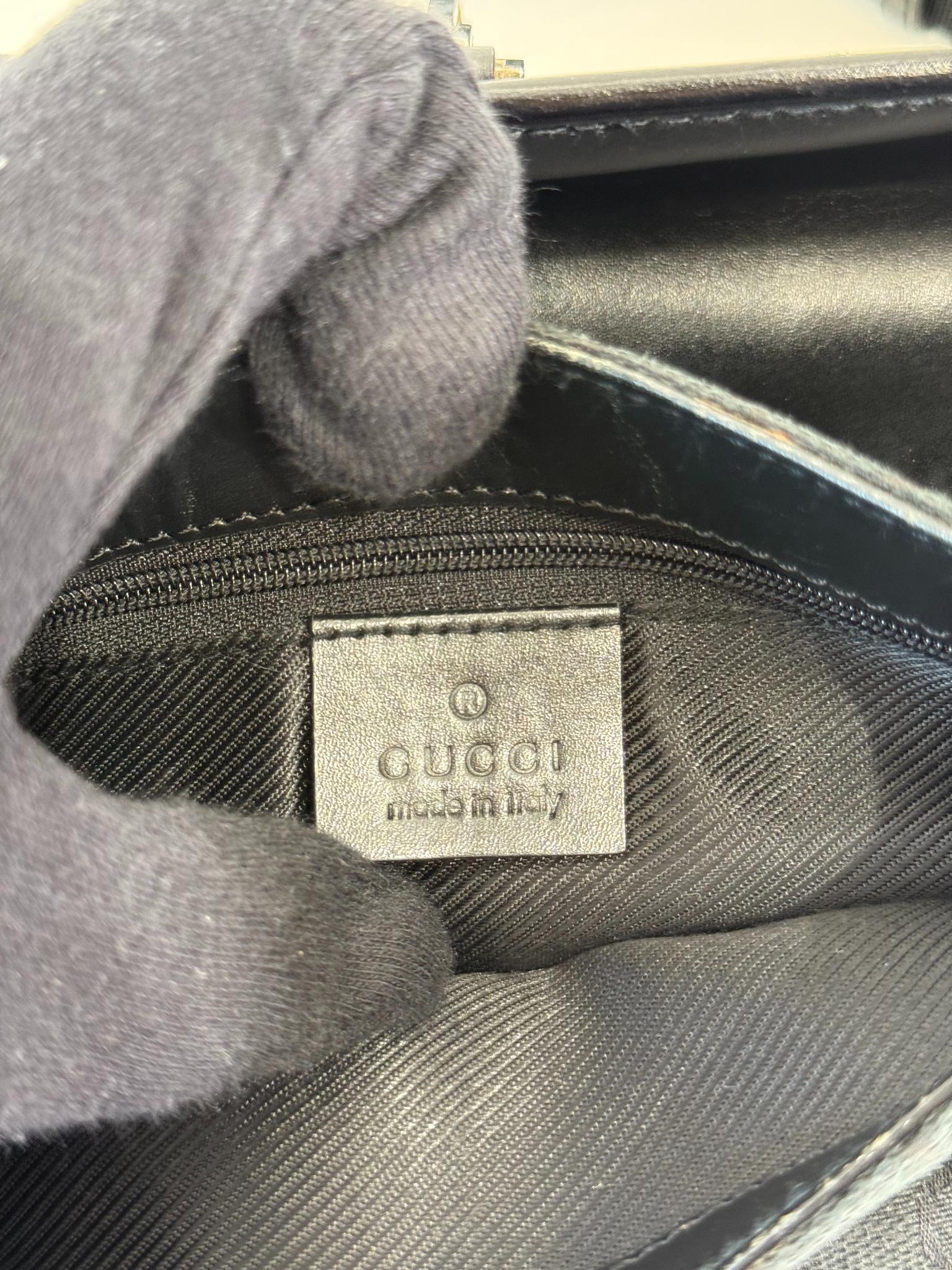 Gucci GG Monogram Web Flight Belt Bag Black