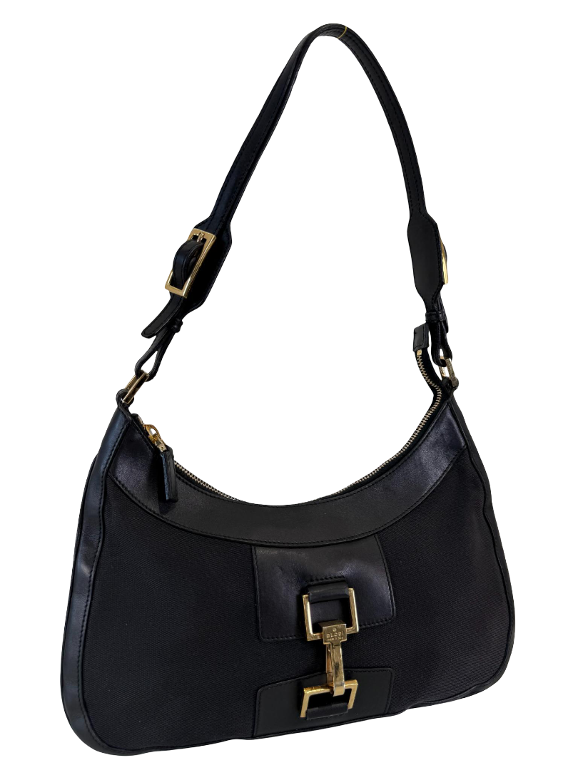 Gucci Jackie Vintage ‘90s Black Shoulder Bag