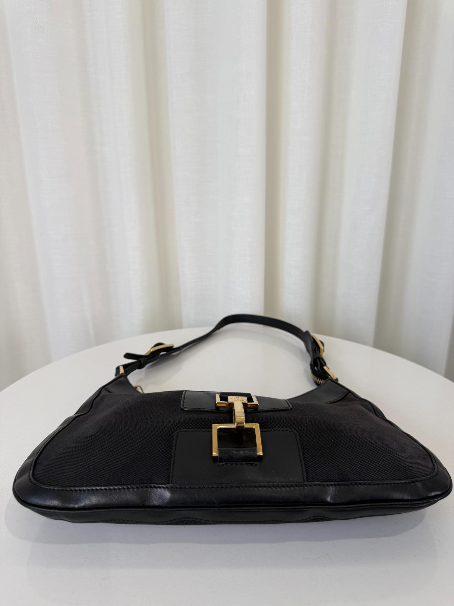 Gucci Jackie Vintage ‘90s Black Shoulder Bag