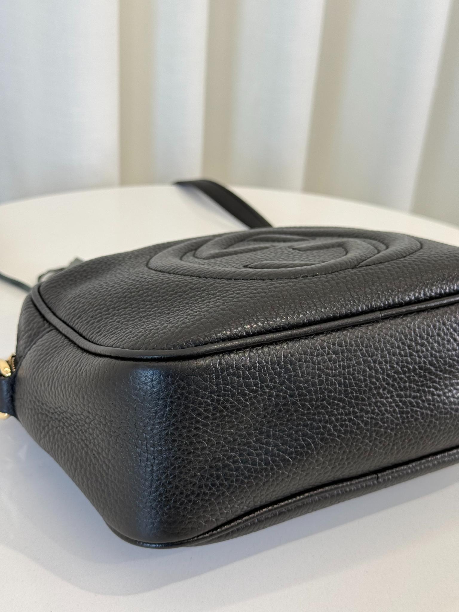 Gucci Soho Disco Black Leather Small Crossbody Bag